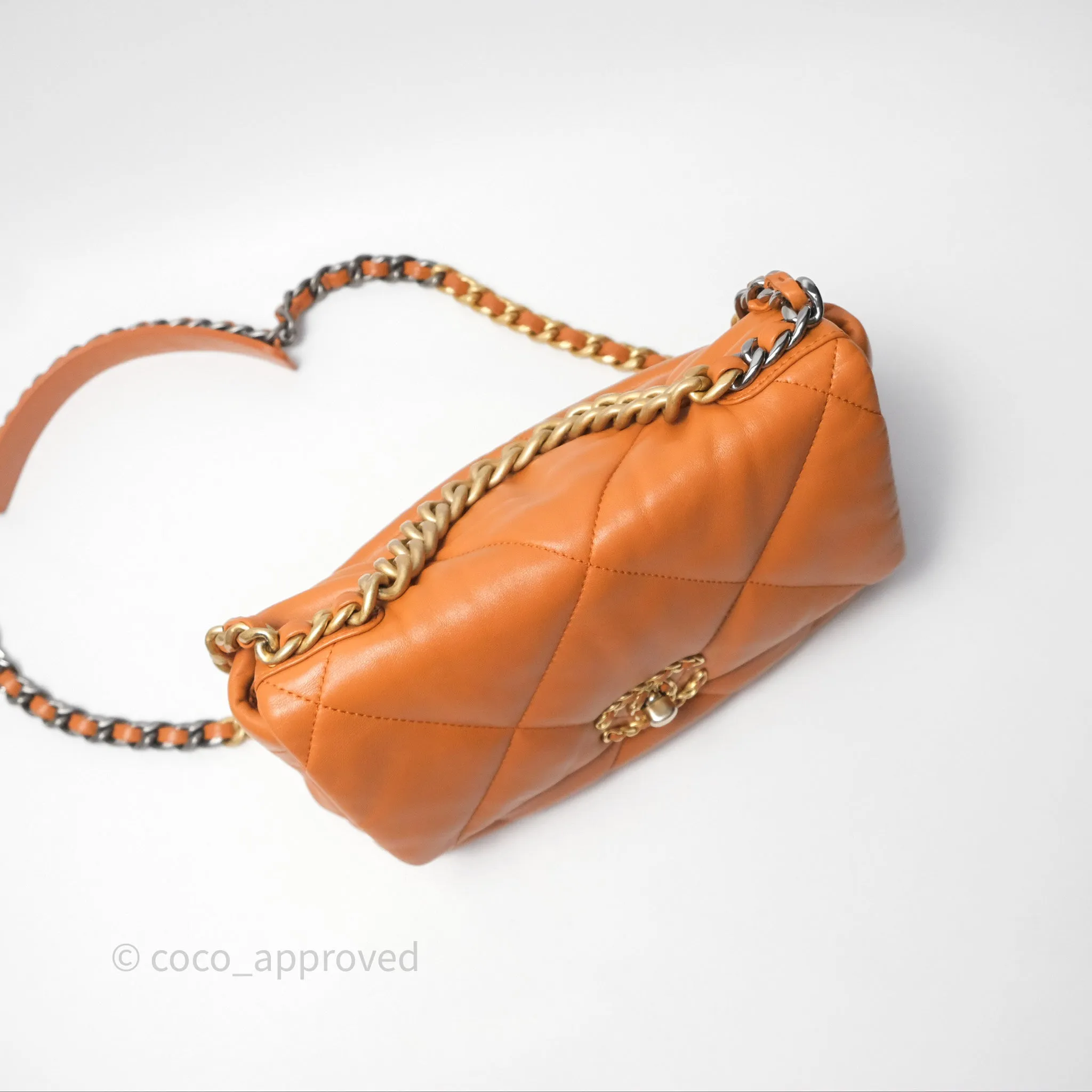 Chanel 19 Small Caramel Mixed Hardware