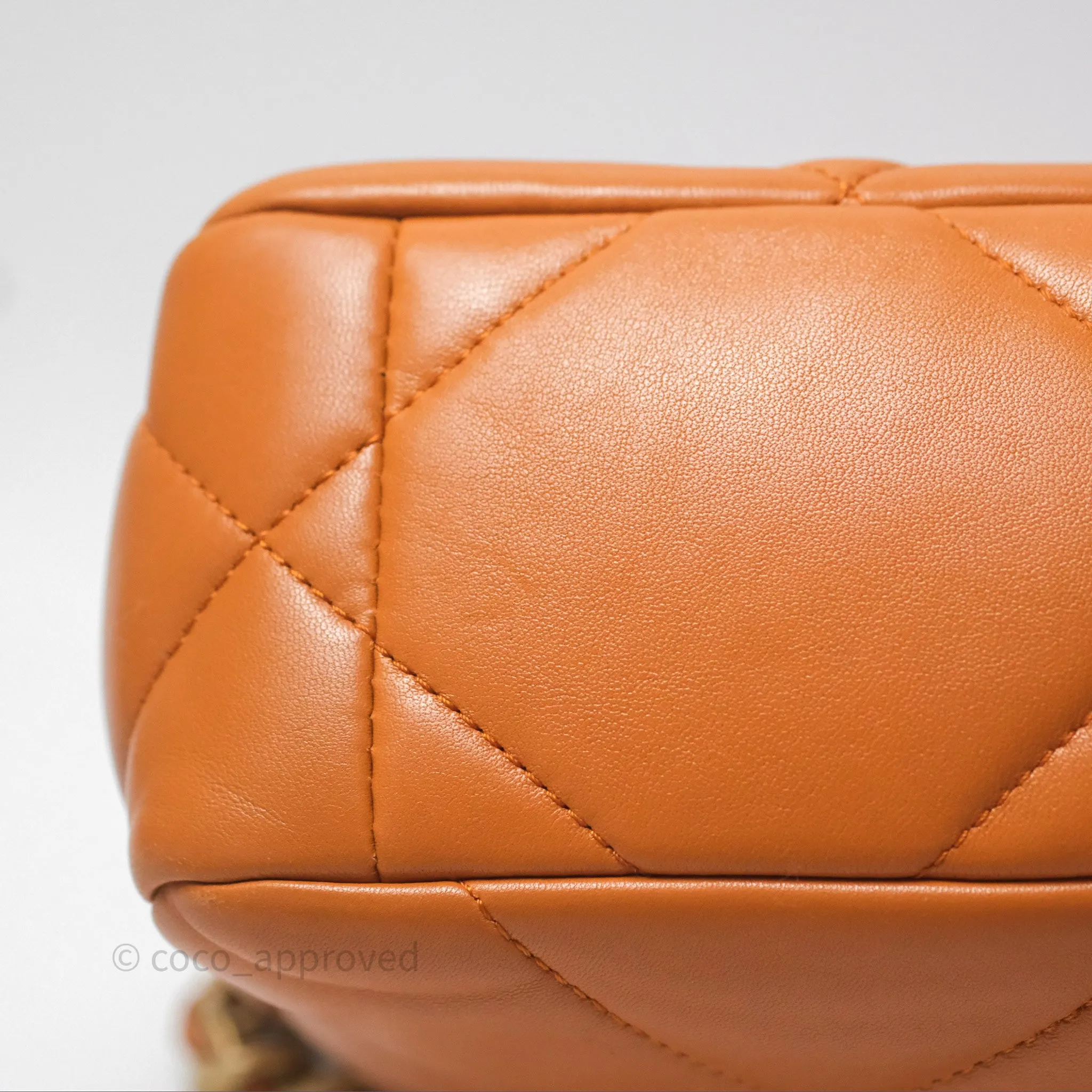 Chanel 19 Small Caramel Mixed Hardware