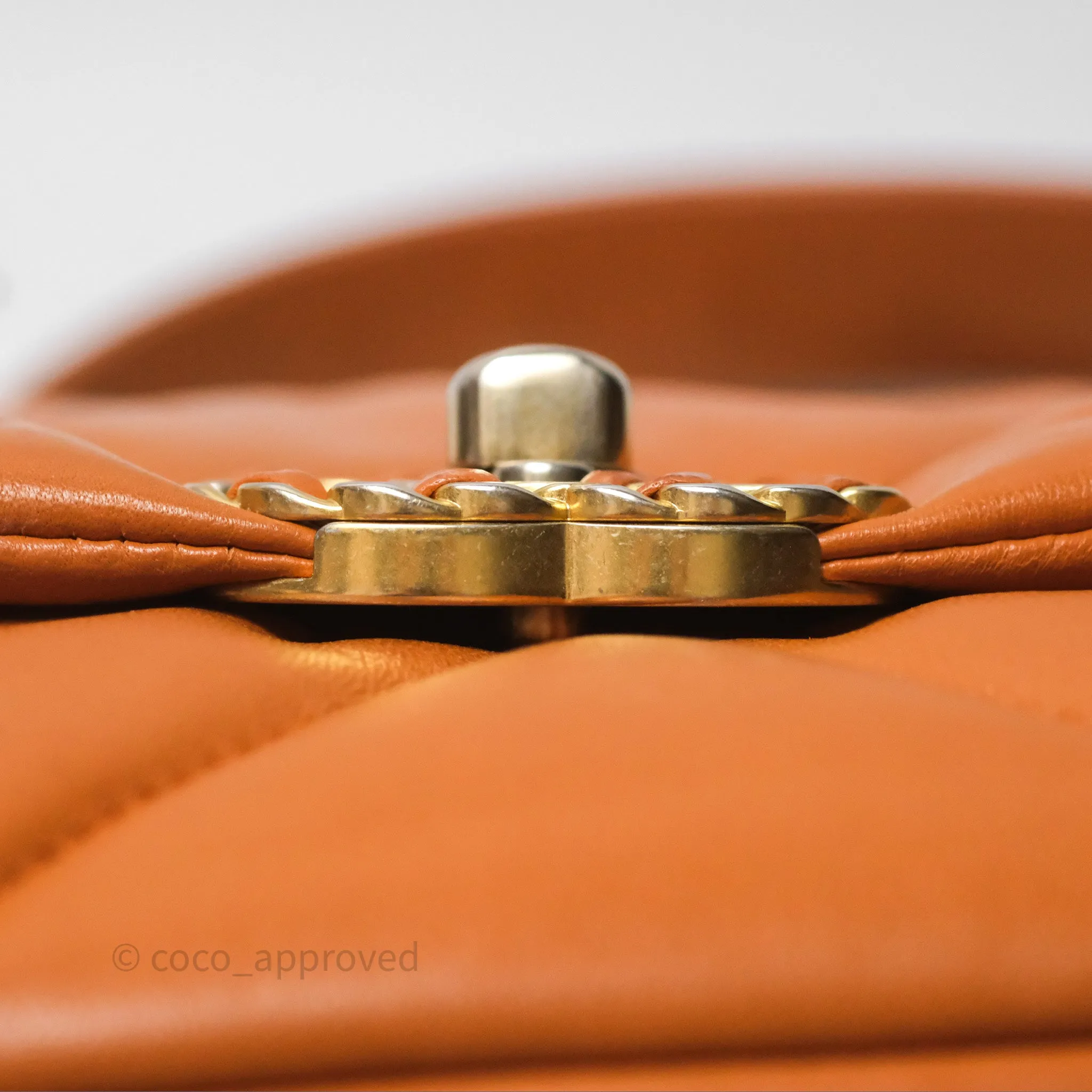 Chanel 19 Small Caramel Mixed Hardware