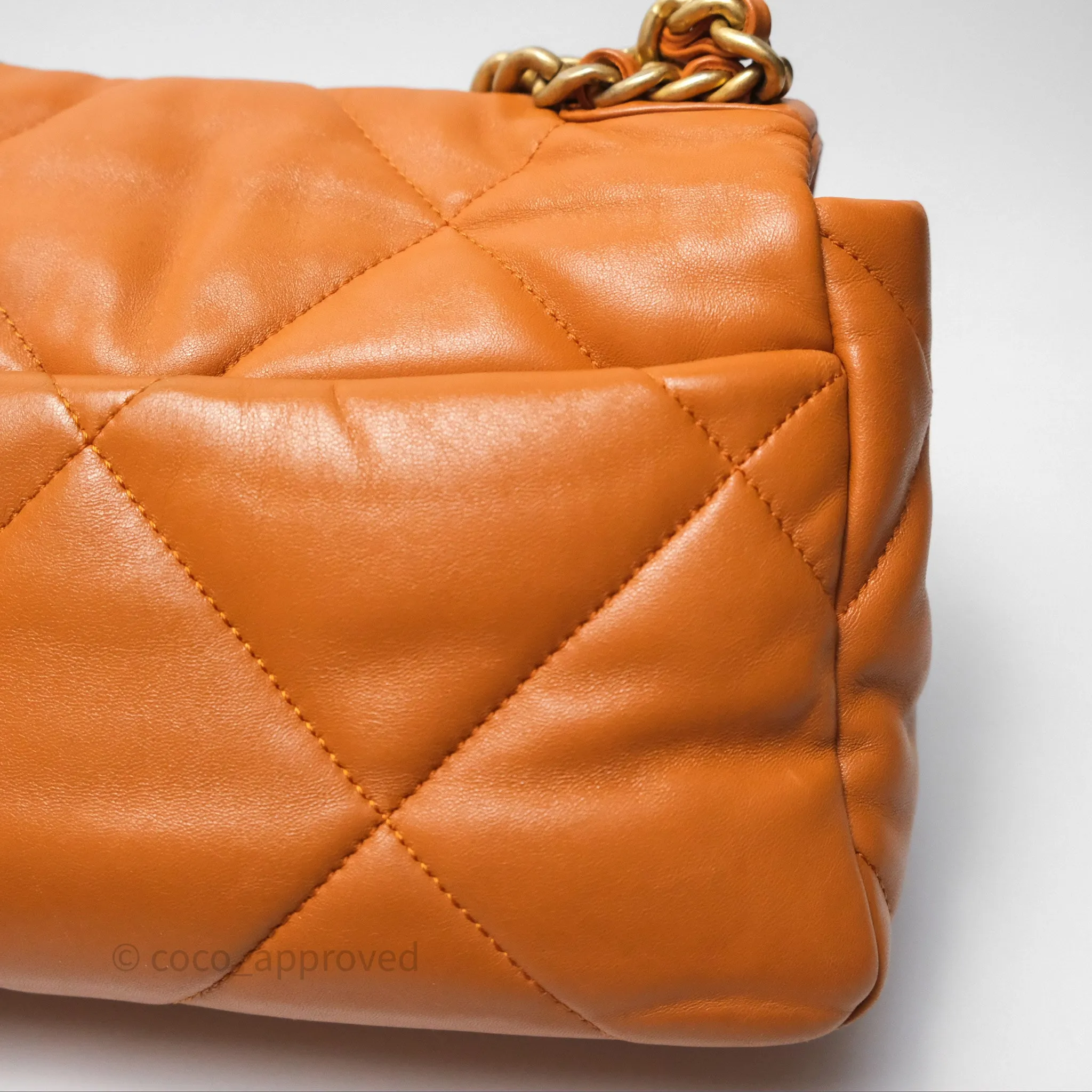 Chanel 19 Small Caramel Mixed Hardware