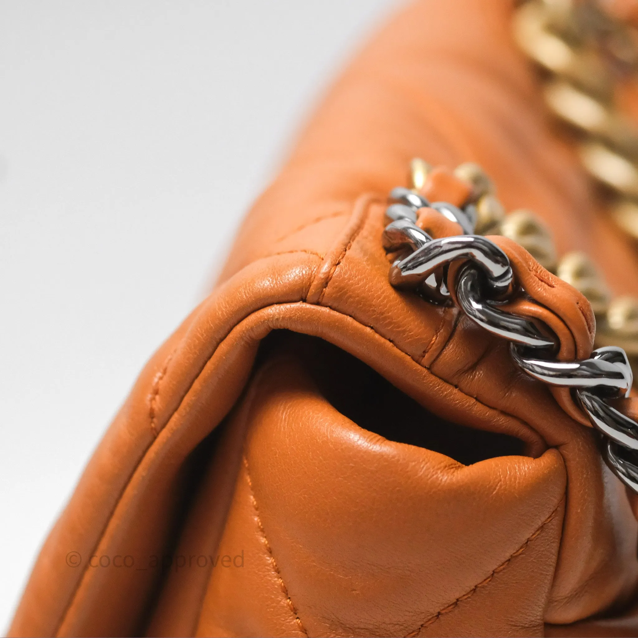 Chanel 19 Small Caramel Mixed Hardware