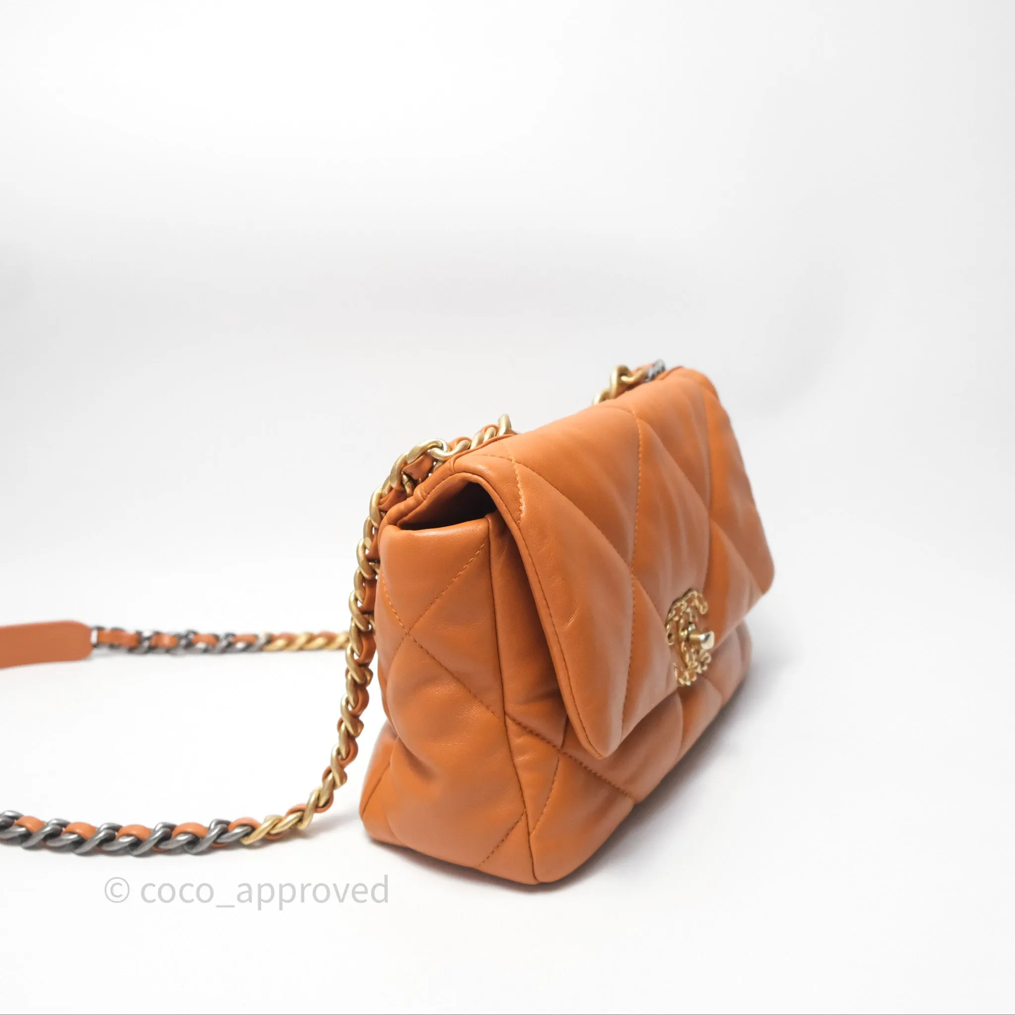 Chanel 19 Small Caramel Mixed Hardware