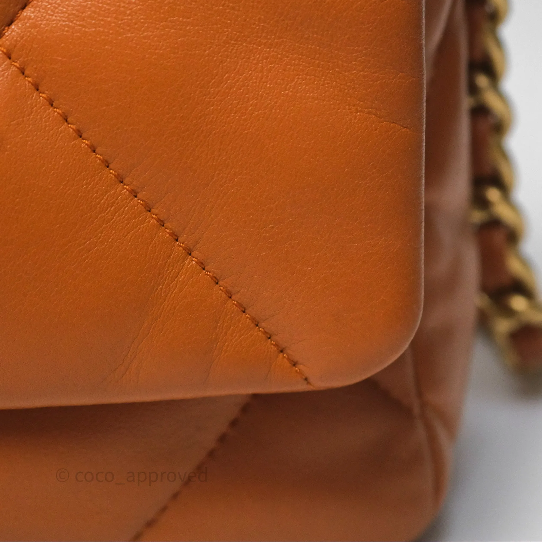 Chanel 19 Small Caramel Mixed Hardware