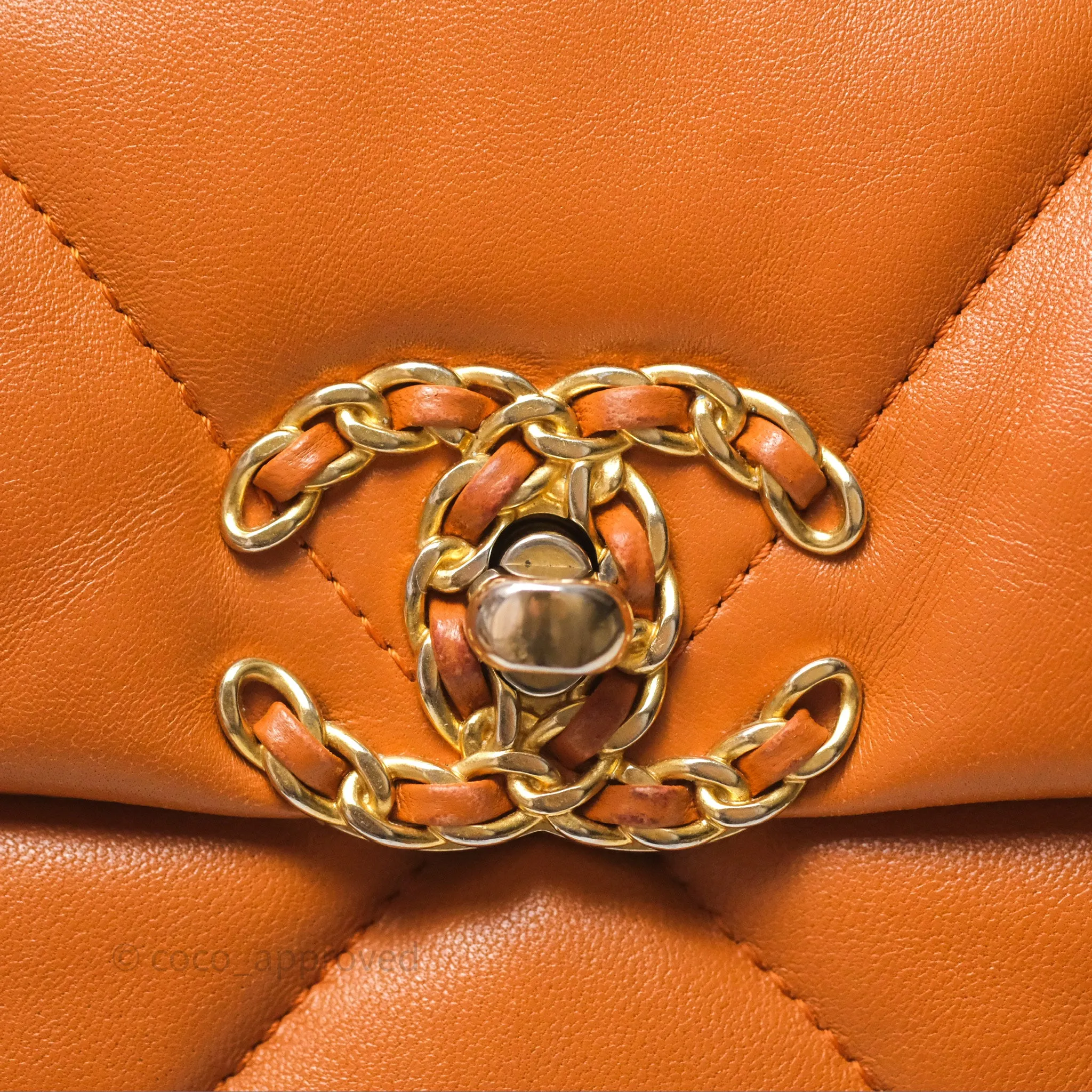 Chanel 19 Small Caramel Mixed Hardware