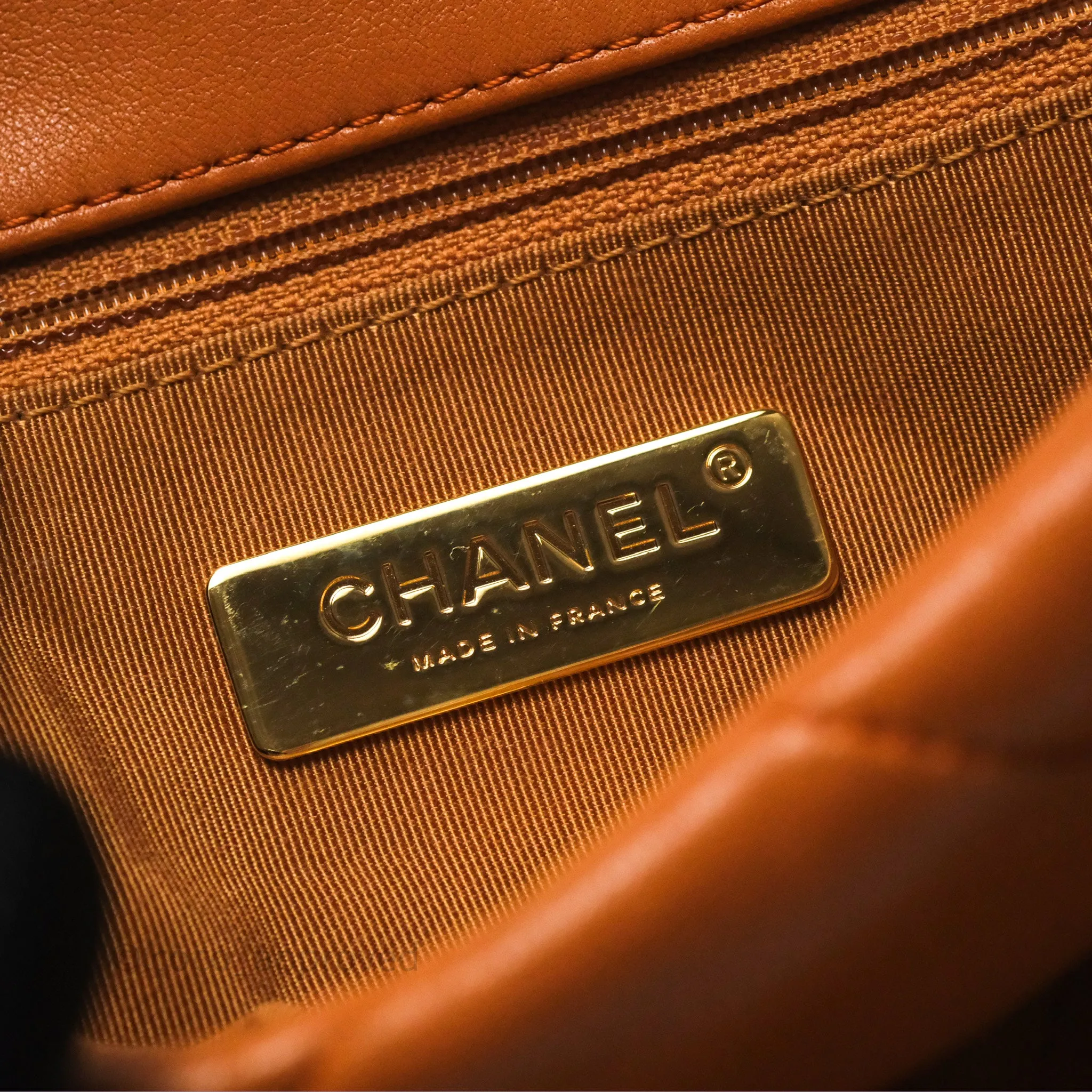 Chanel 19 Small Caramel Mixed Hardware