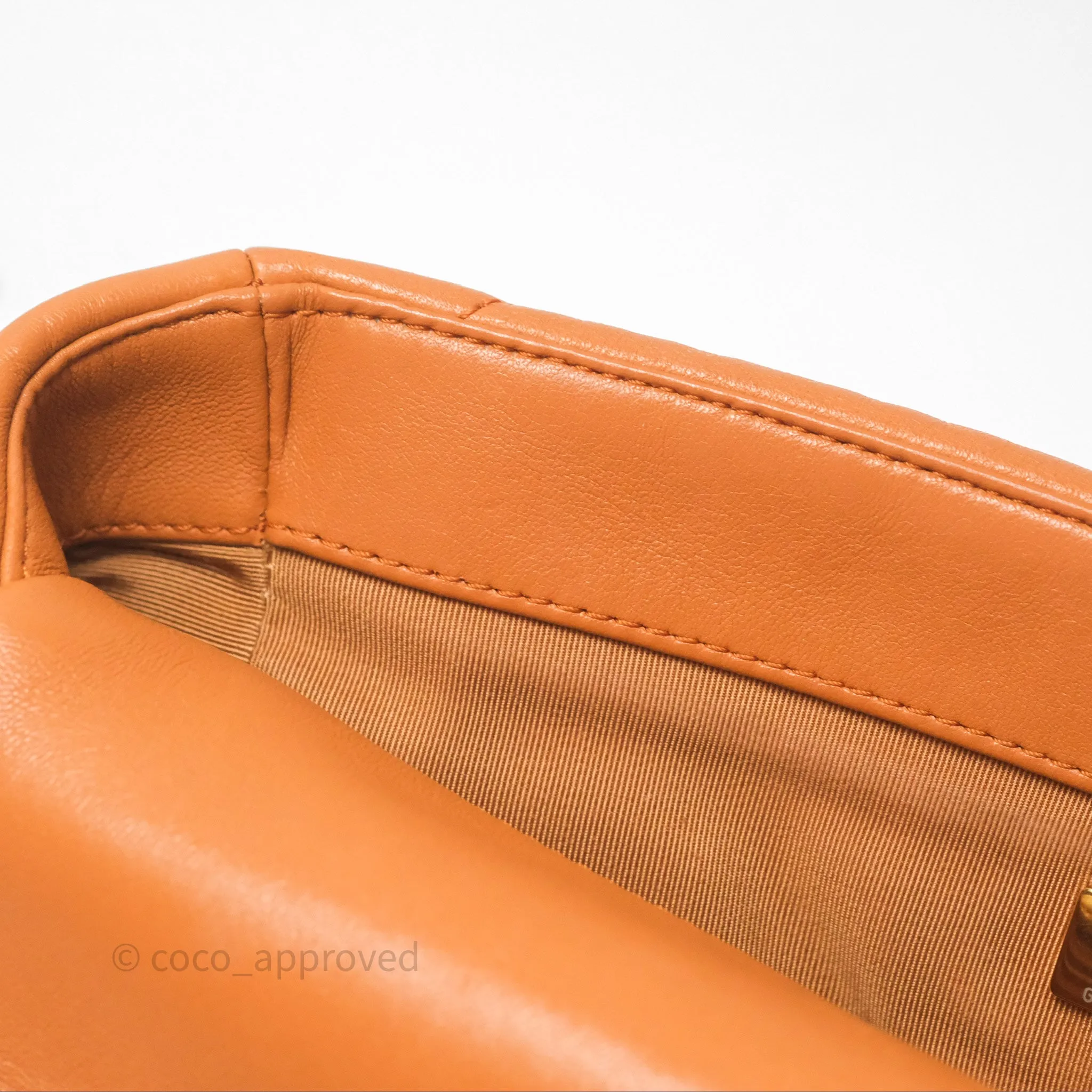 Chanel 19 Small Caramel Mixed Hardware