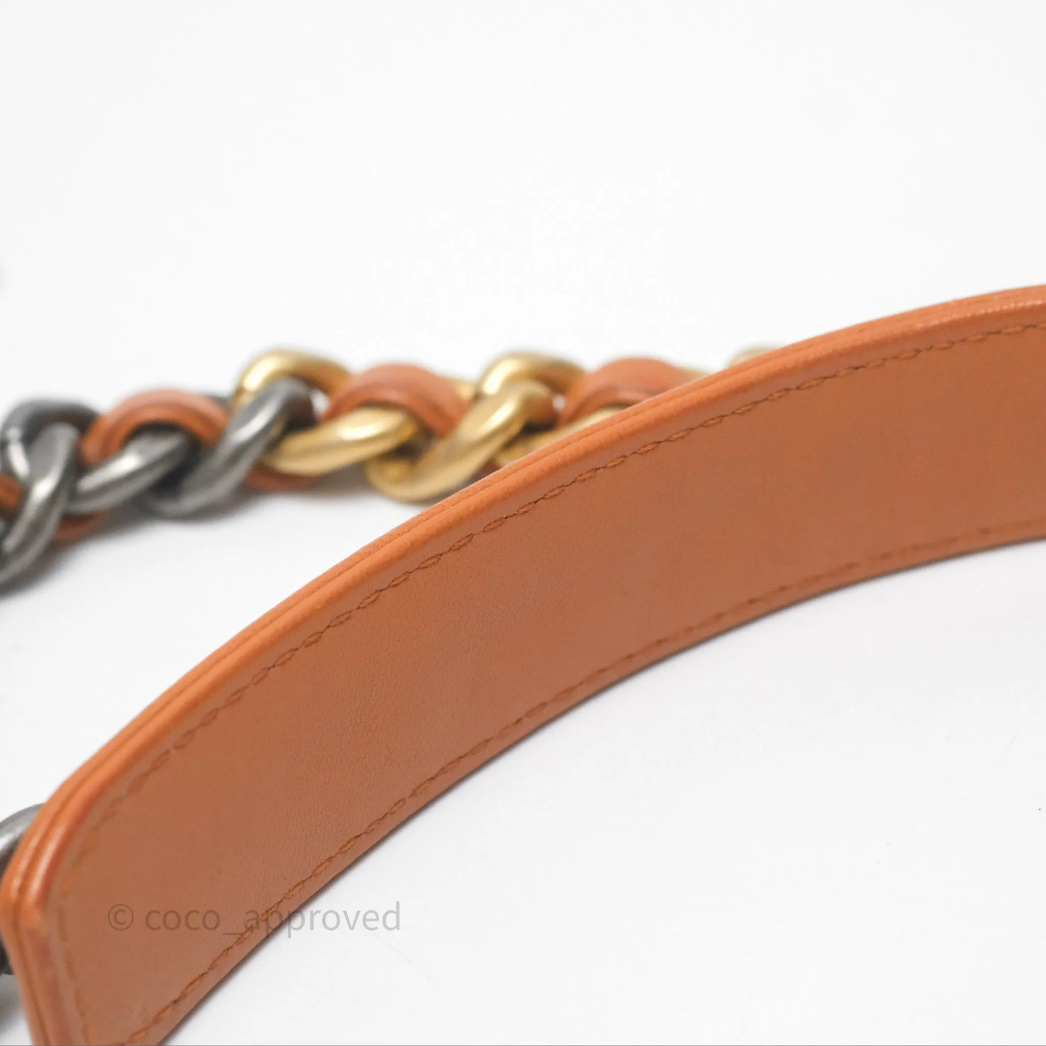 Chanel 19 Small Caramel Mixed Hardware