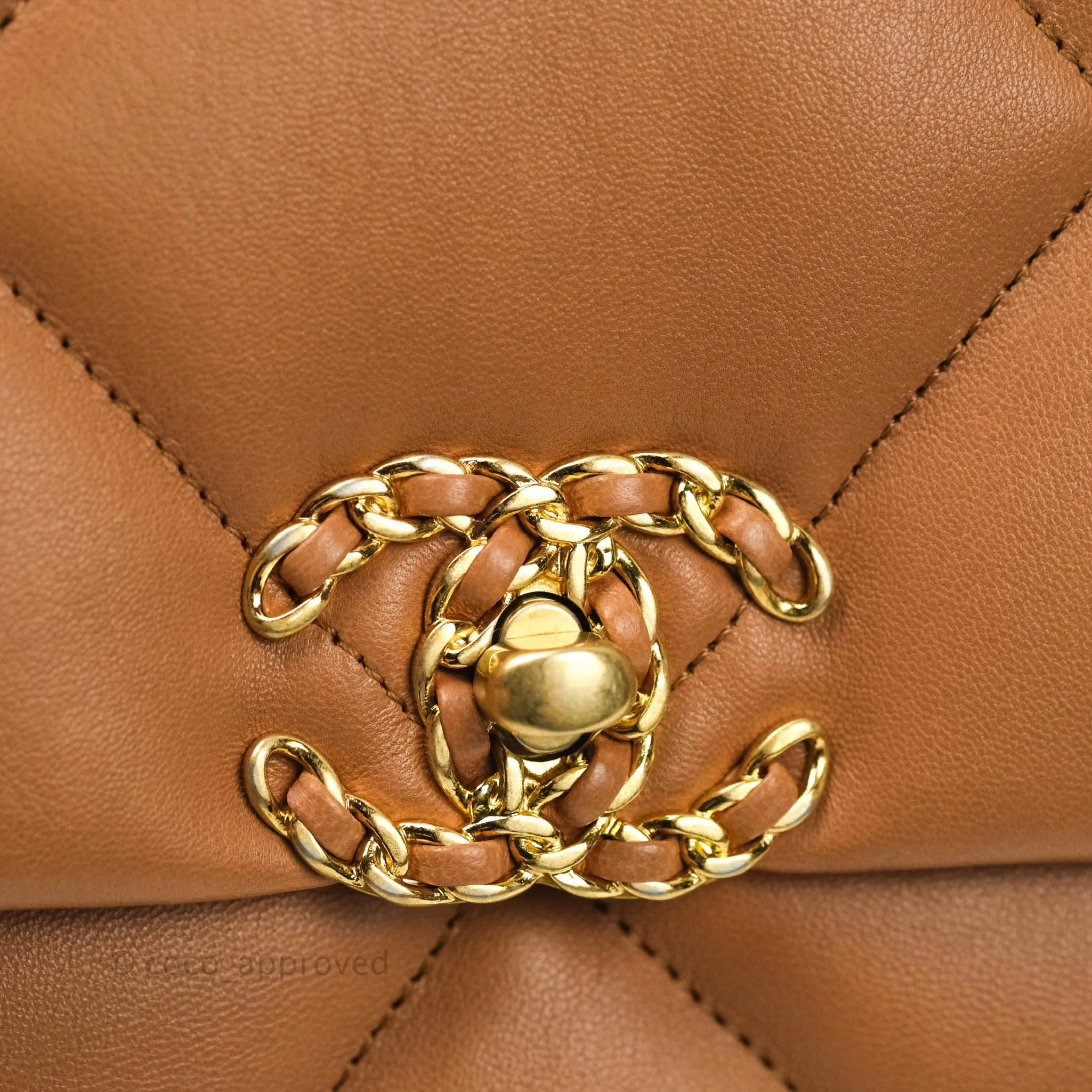 Chanel 19 Small Dark Beige Caramel Mixed Hardware 21P