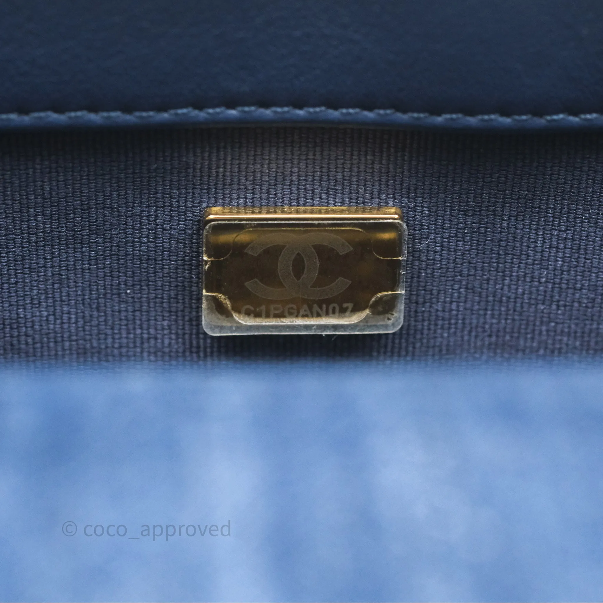 Chanel 19 Small Denim Fabric Mixed Hardware 22P