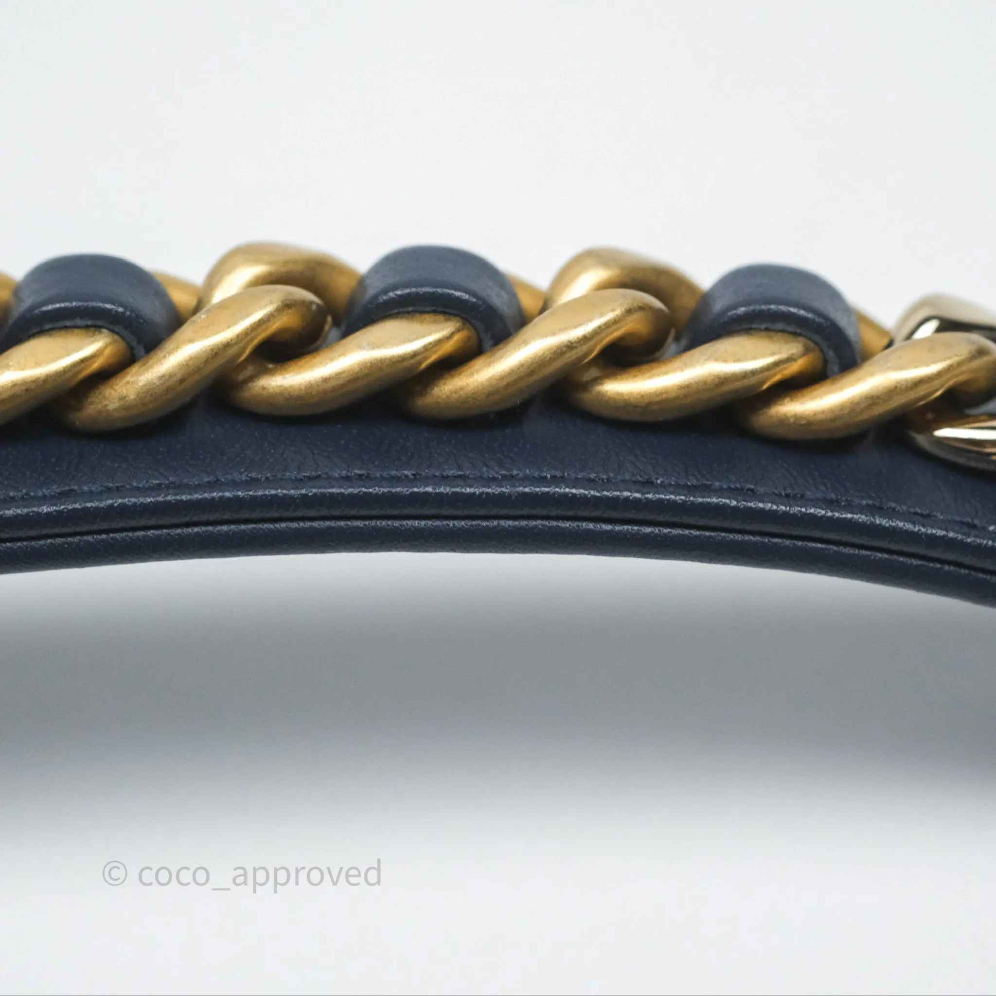 Chanel 19 Small Denim Fabric Mixed Hardware 22P