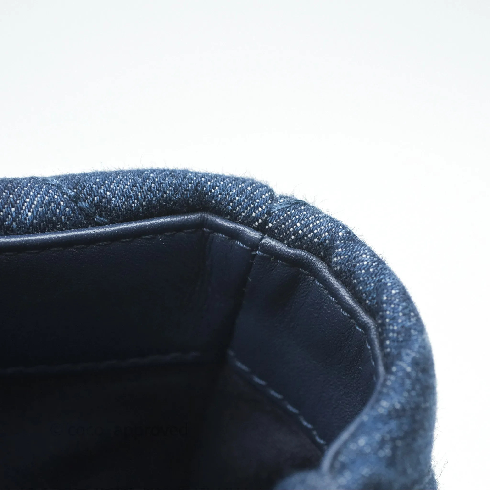 Chanel 19 Small Denim Fabric Mixed Hardware 22P