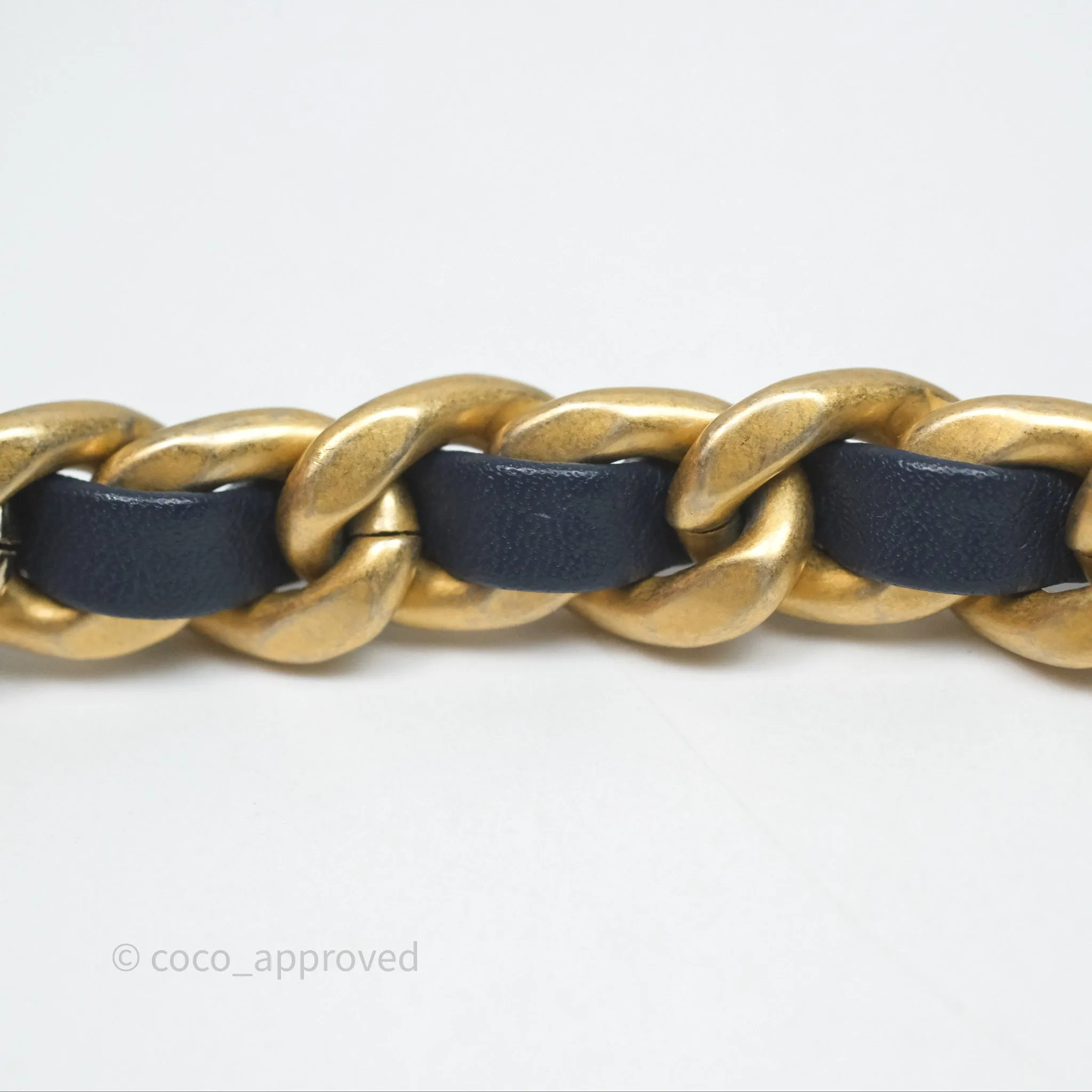 Chanel 19 Small Denim Fabric Mixed Hardware 22P