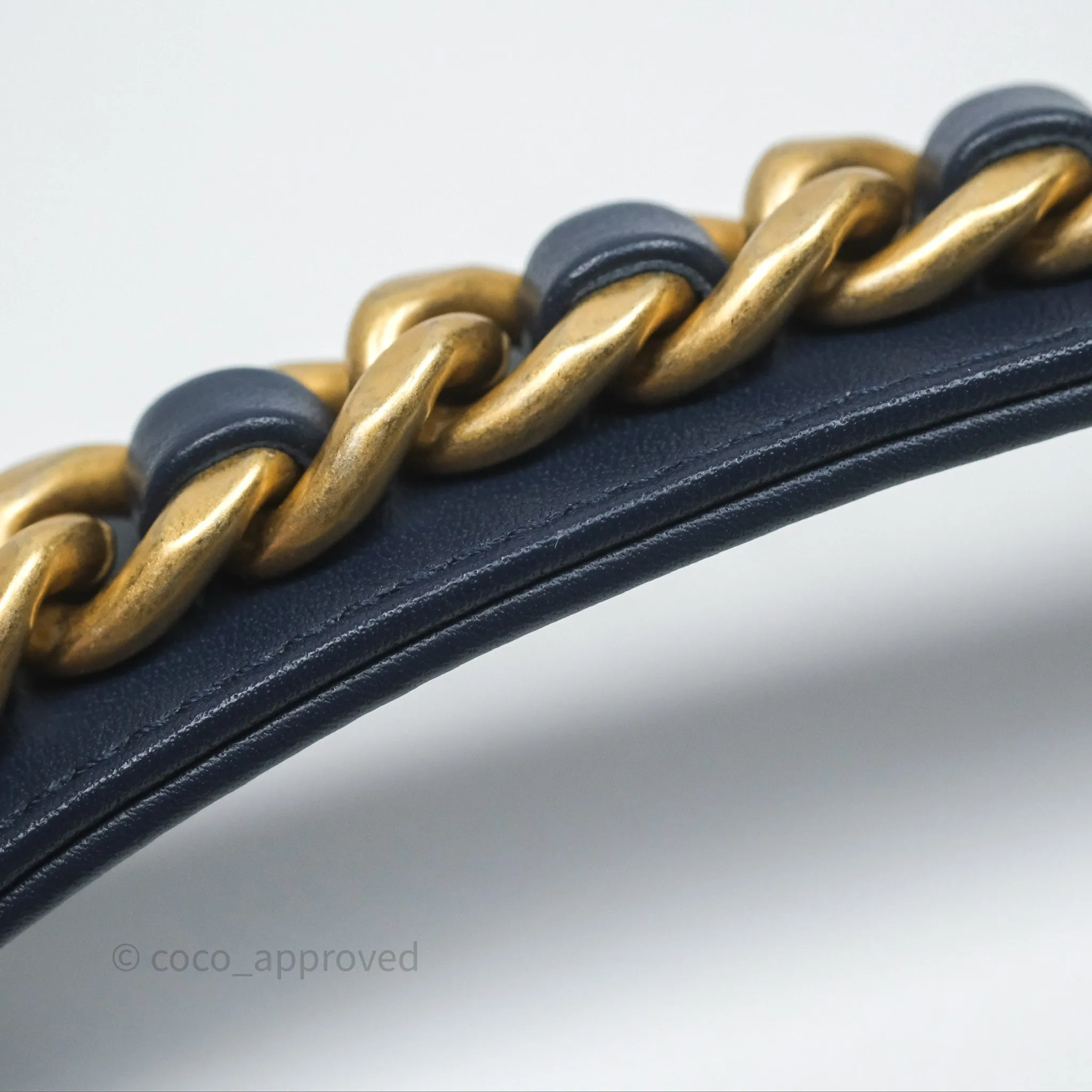 Chanel 19 Small Denim Fabric Mixed Hardware 22P