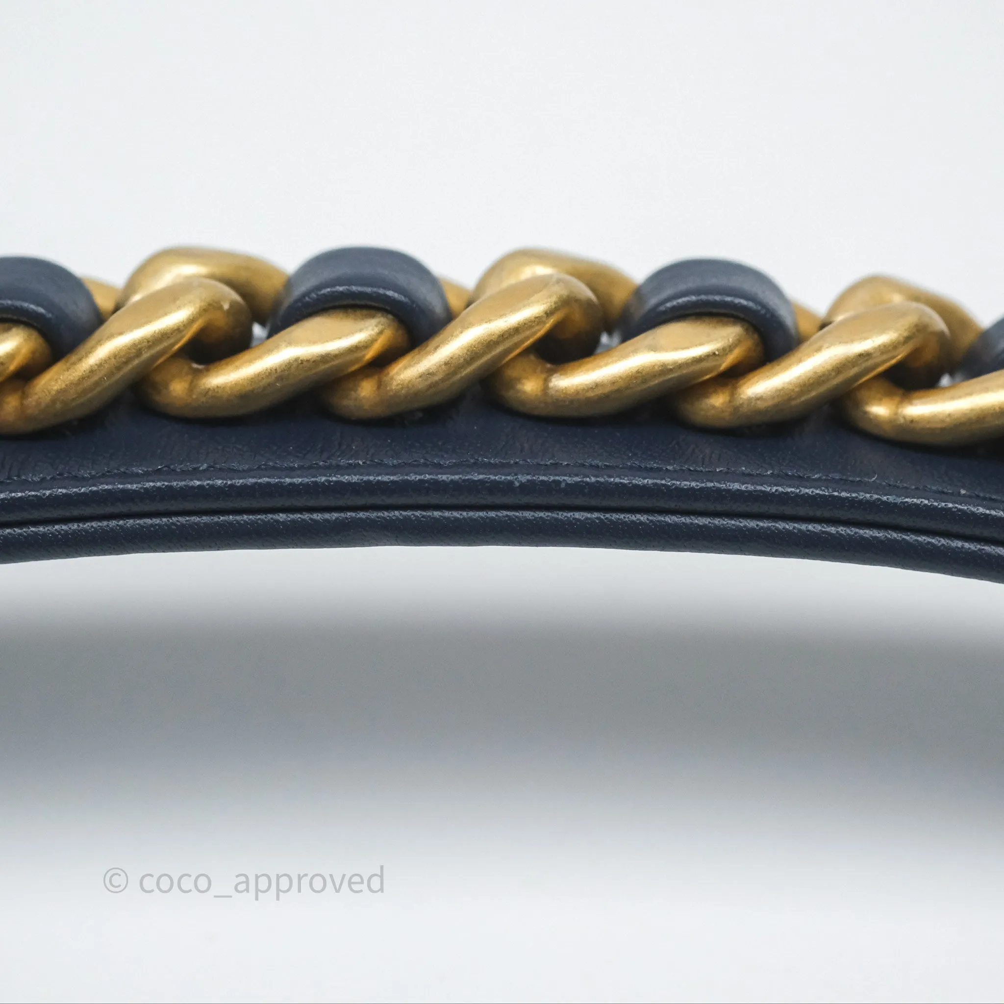 Chanel 19 Small Denim Fabric Mixed Hardware 22P