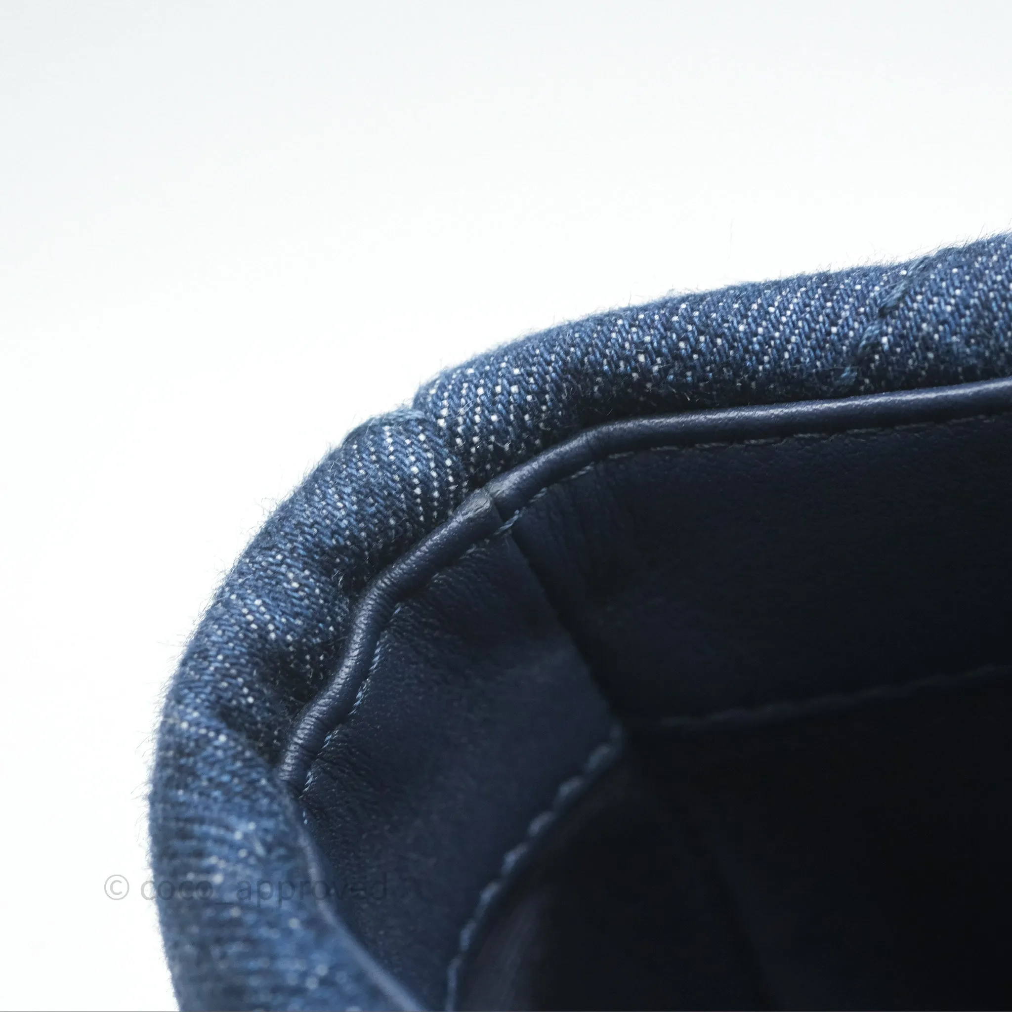 Chanel 19 Small Denim Fabric Mixed Hardware 22P