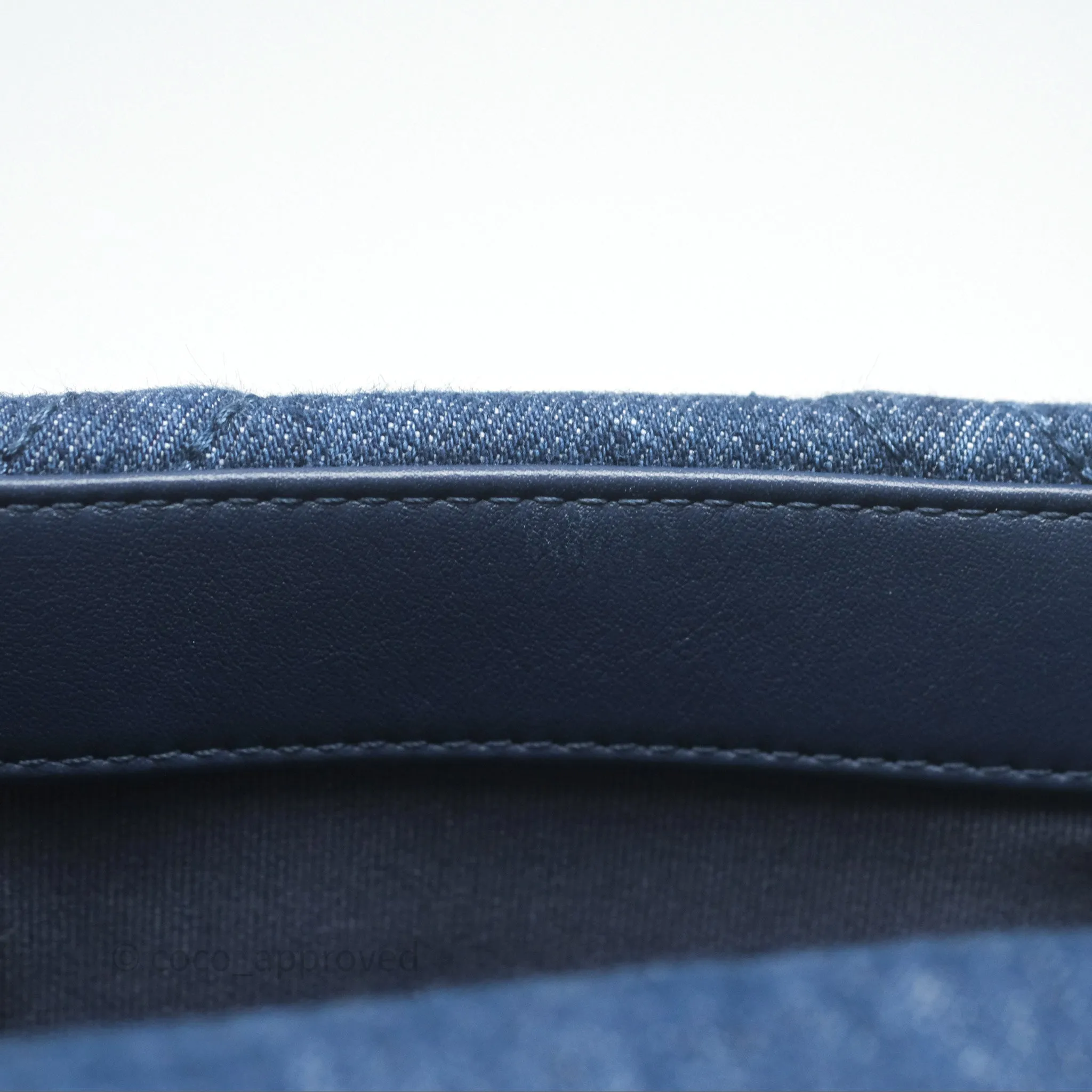 Chanel 19 Small Denim Fabric Mixed Hardware 22P