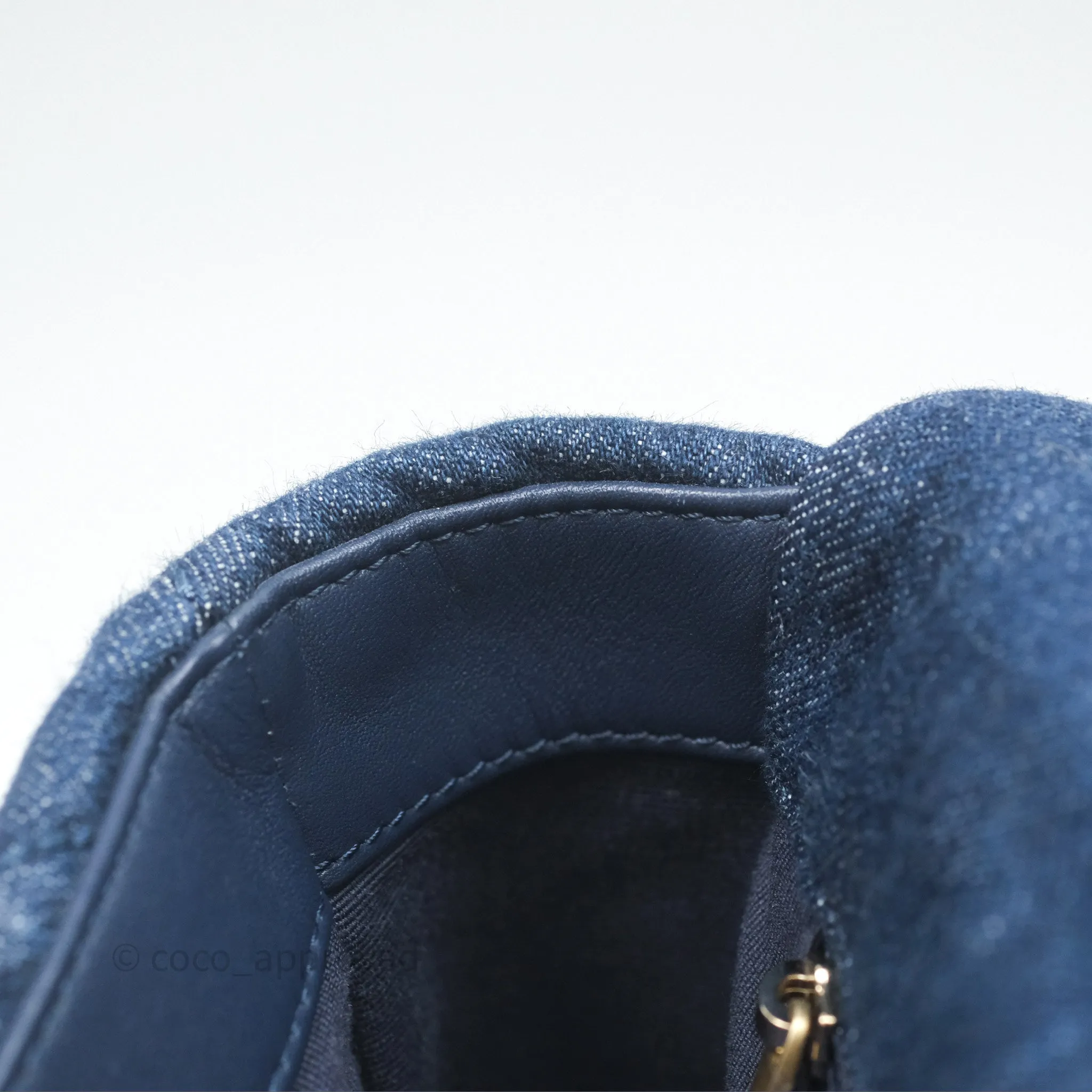 Chanel 19 Small Denim Fabric Mixed Hardware 22P