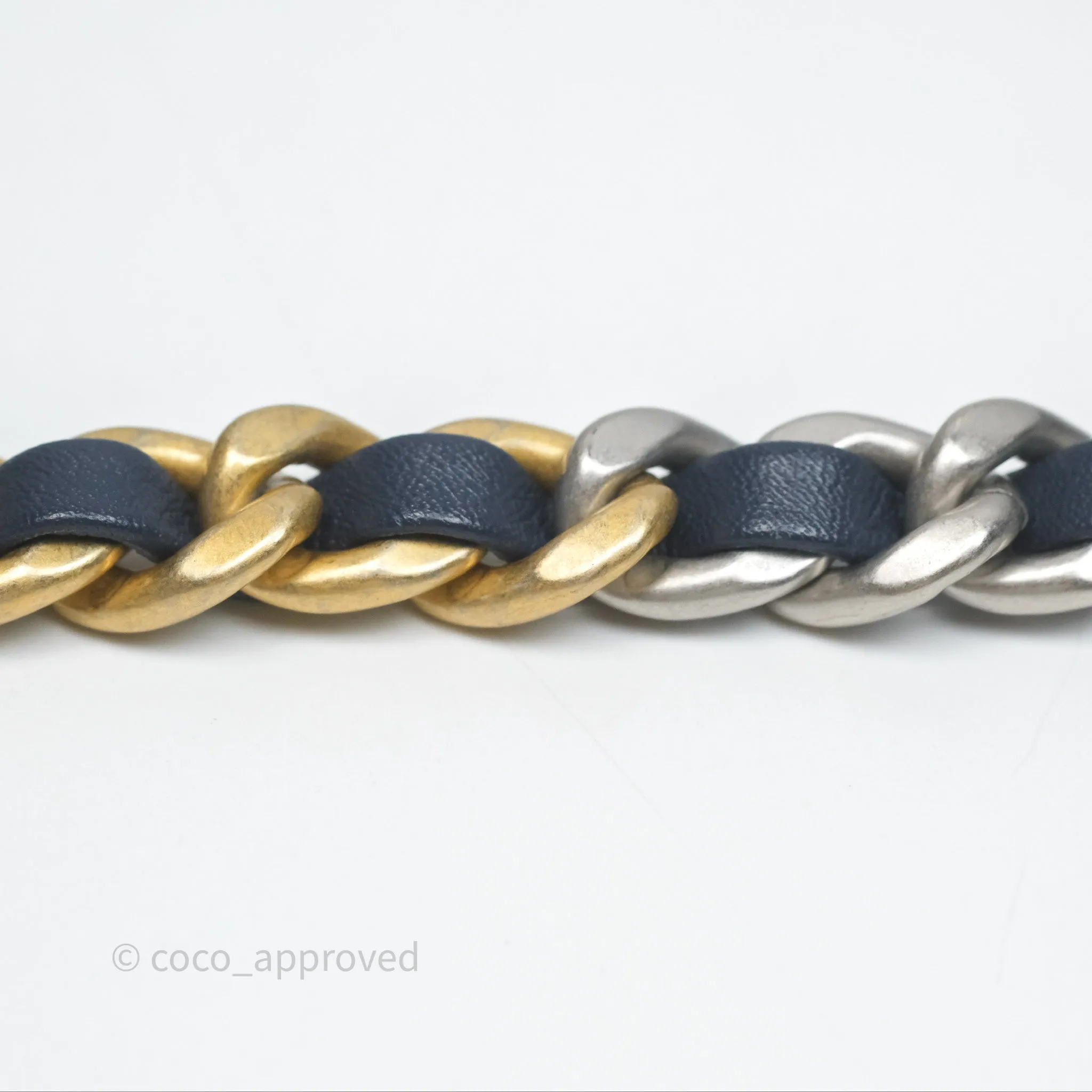 Chanel 19 Small Denim Fabric Mixed Hardware 22P