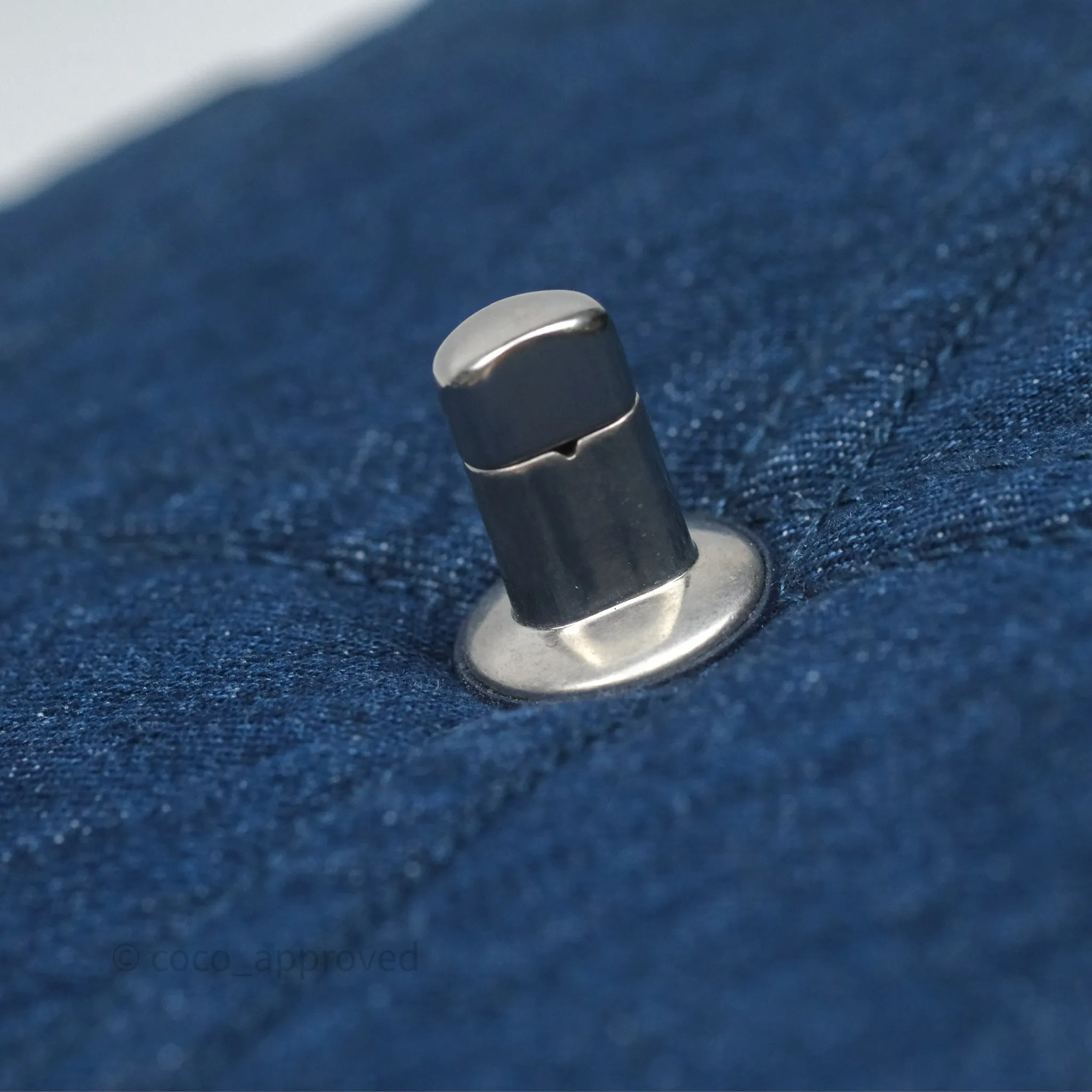 Chanel 19 Small Denim Fabric Mixed Hardware 22P