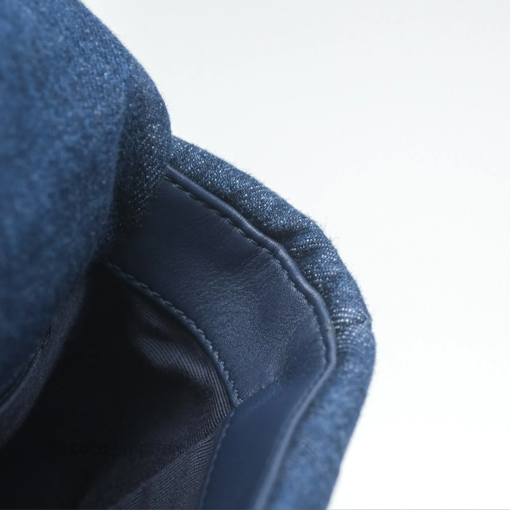 Chanel 19 Small Denim Fabric Mixed Hardware 22P