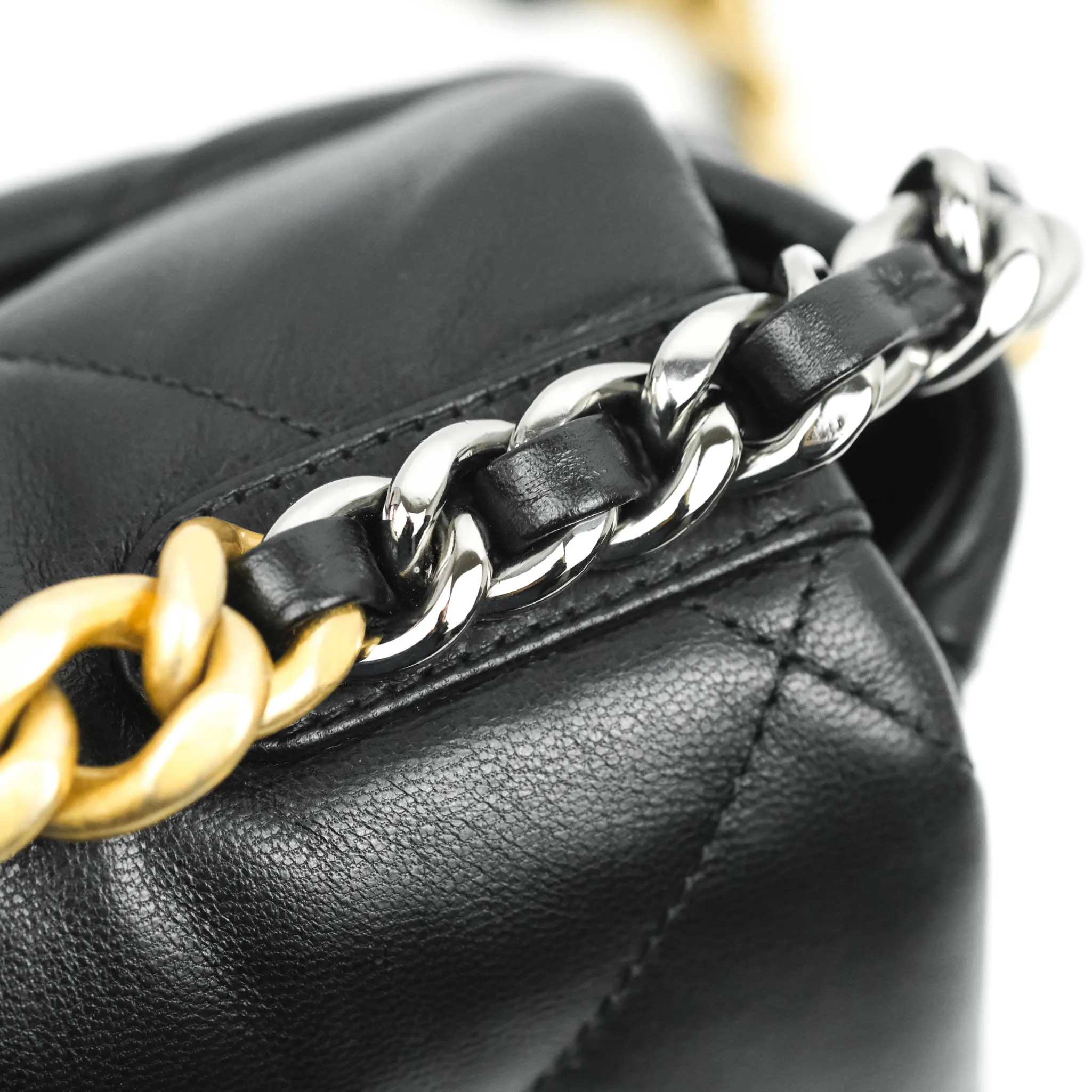 Chanel 19 Small Flap Bag Black Goatskin Mixed Hardware 20K