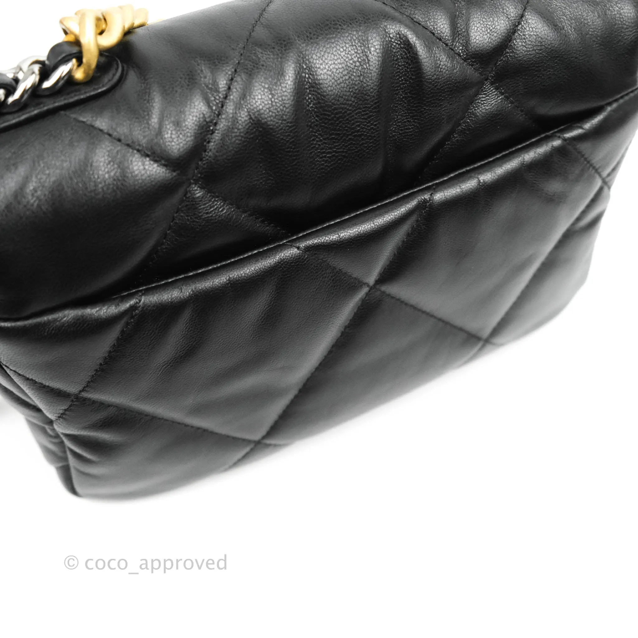 Chanel 19 Small Flap Bag Black Goatskin Mixed Hardware 20K
