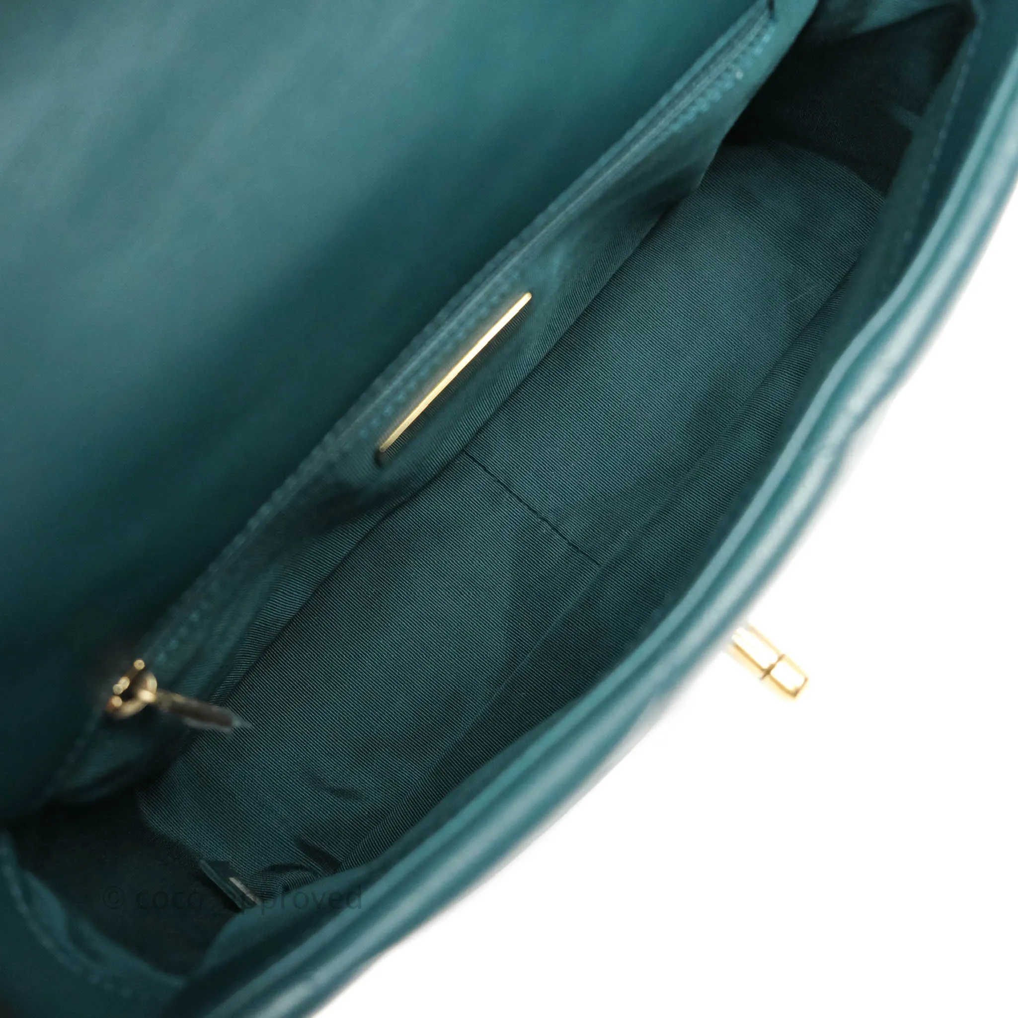 Chanel 19 Small Green Mixed Hardware