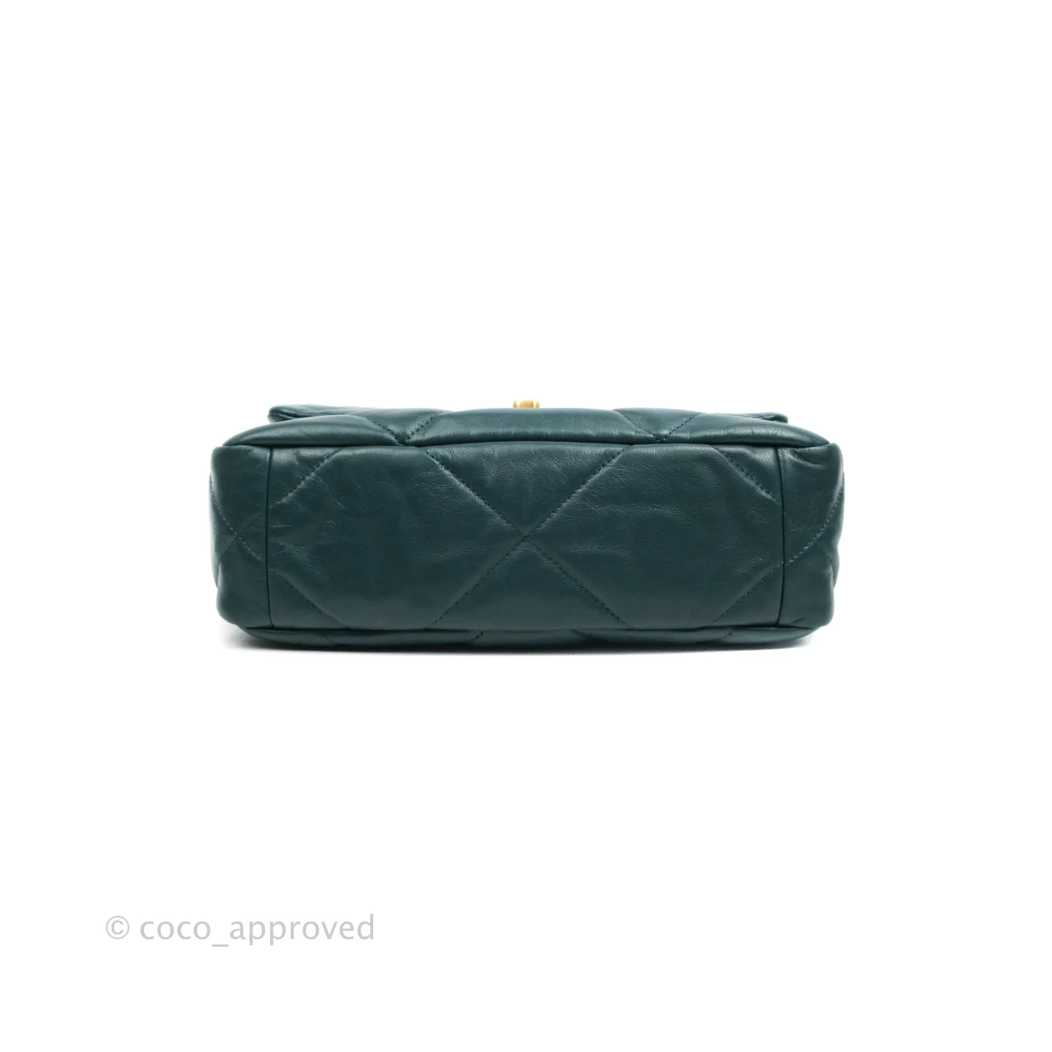 Chanel 19 Small Green Mixed Hardware