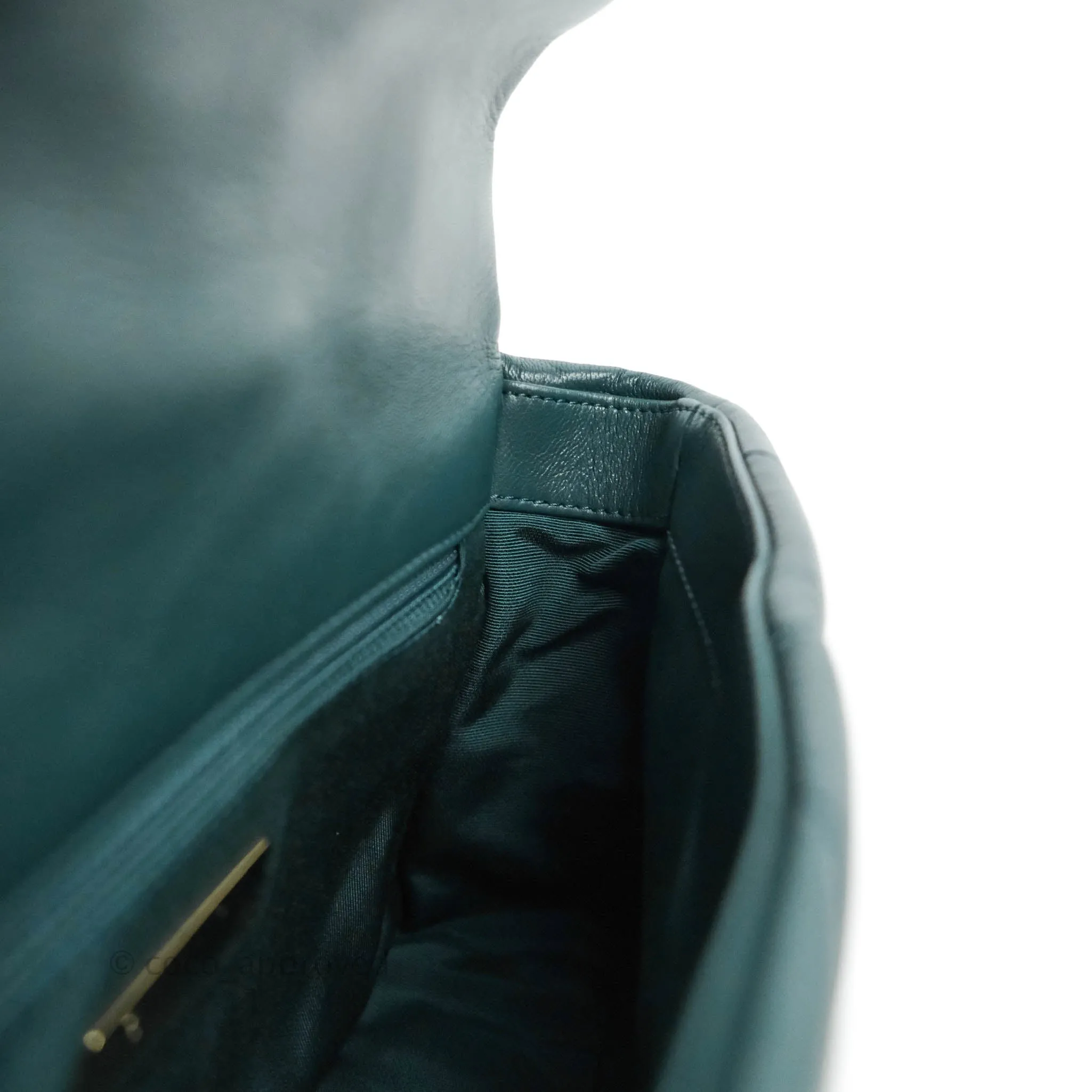 Chanel 19 Small Green Mixed Hardware