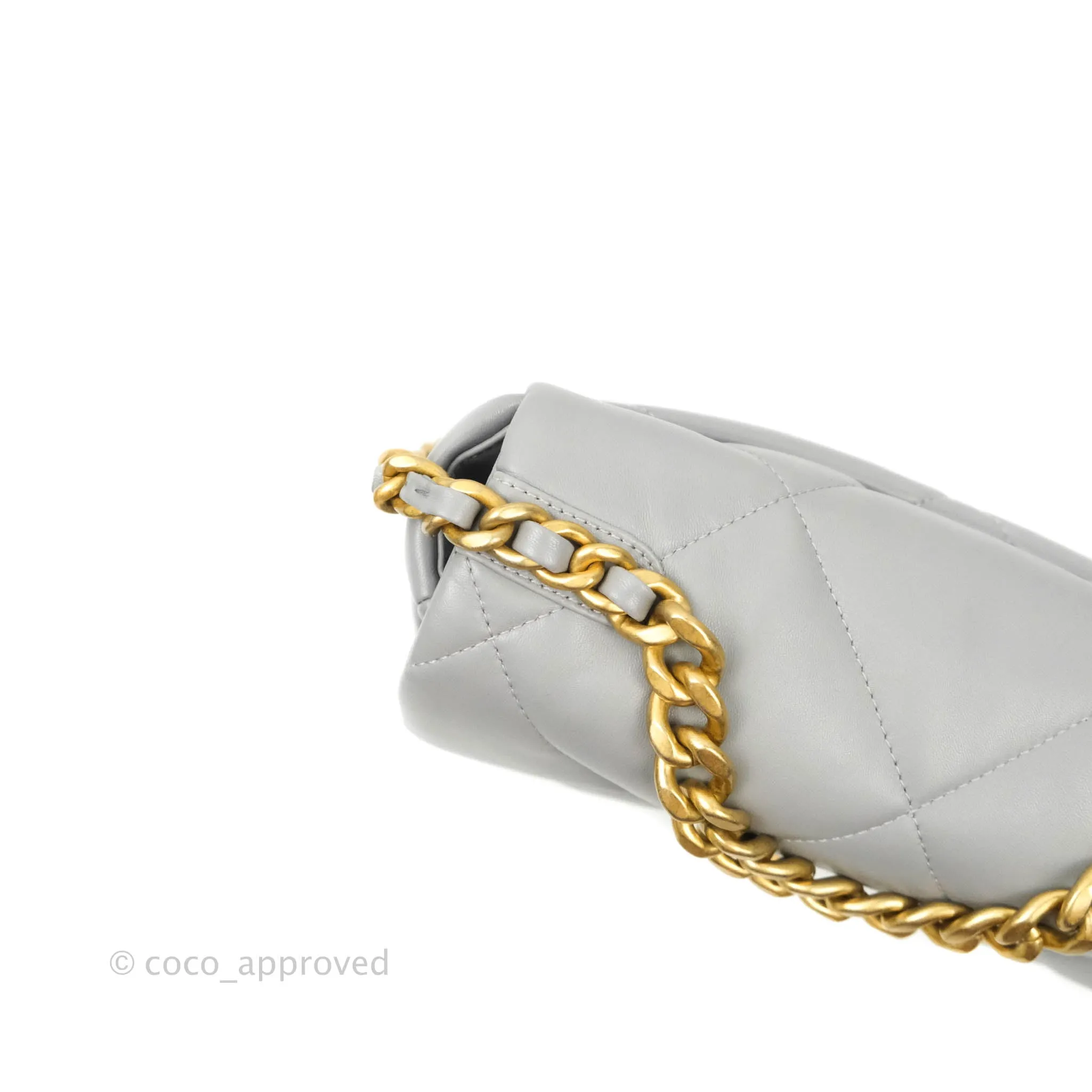 Chanel 19 Small Grey Mixed Hardware 21B