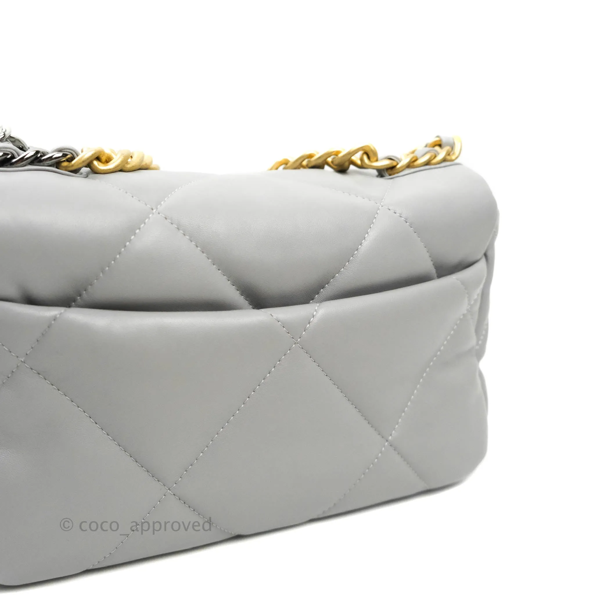 Chanel 19 Small Grey Mixed Hardware 21B