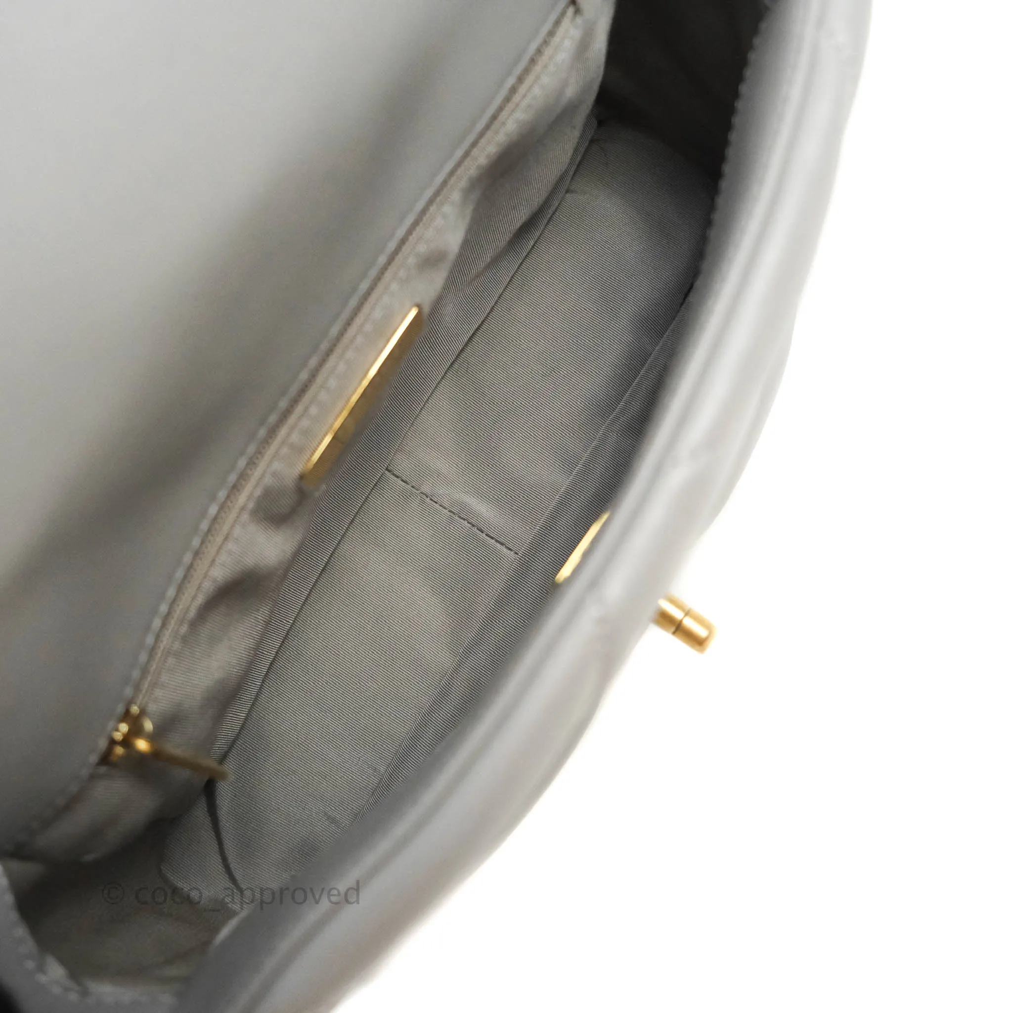 Chanel 19 Small Grey Mixed Hardware 21B
