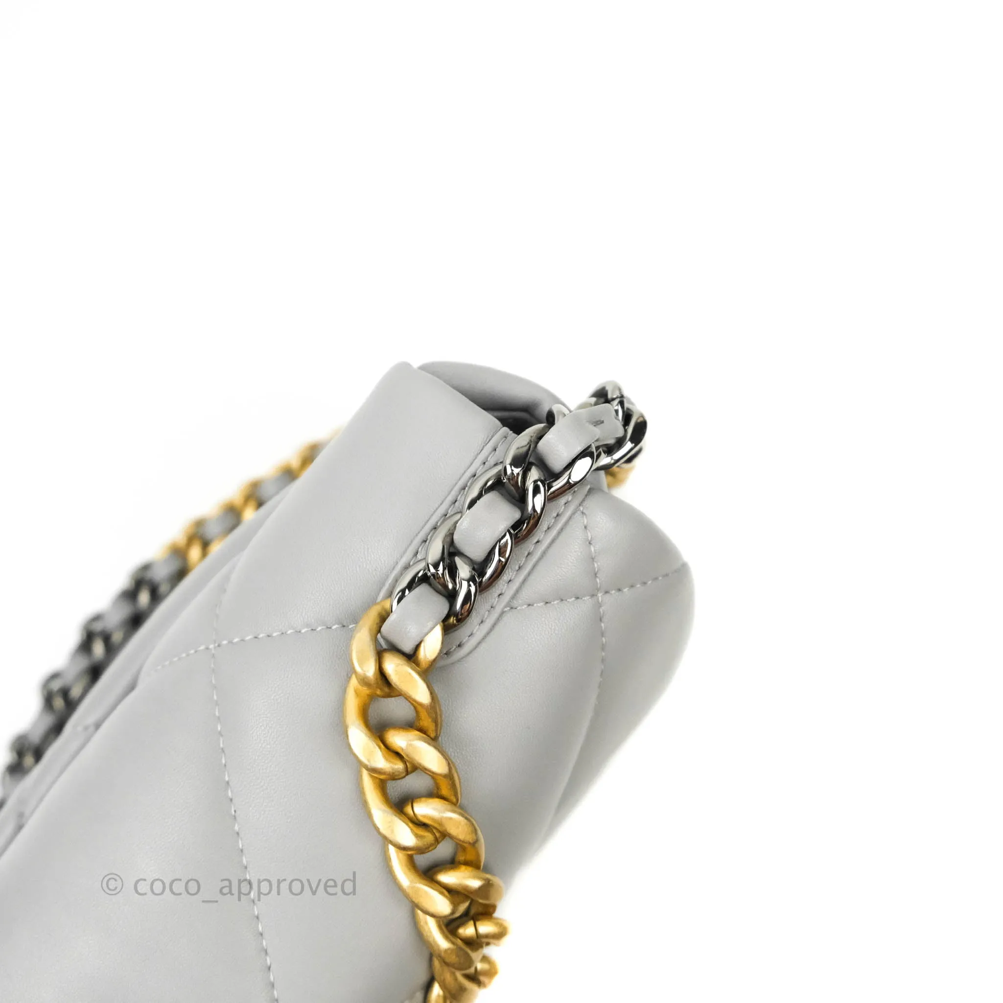 Chanel 19 Small Grey Mixed Hardware 21B