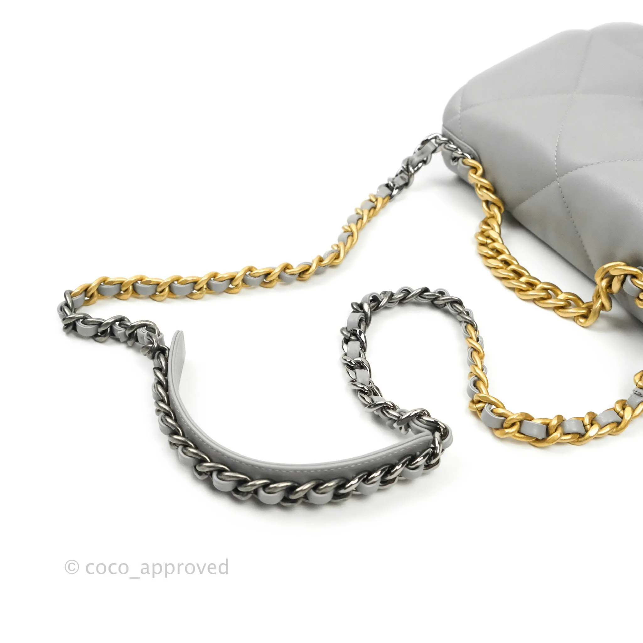 Chanel 19 Small Grey Mixed Hardware 21B