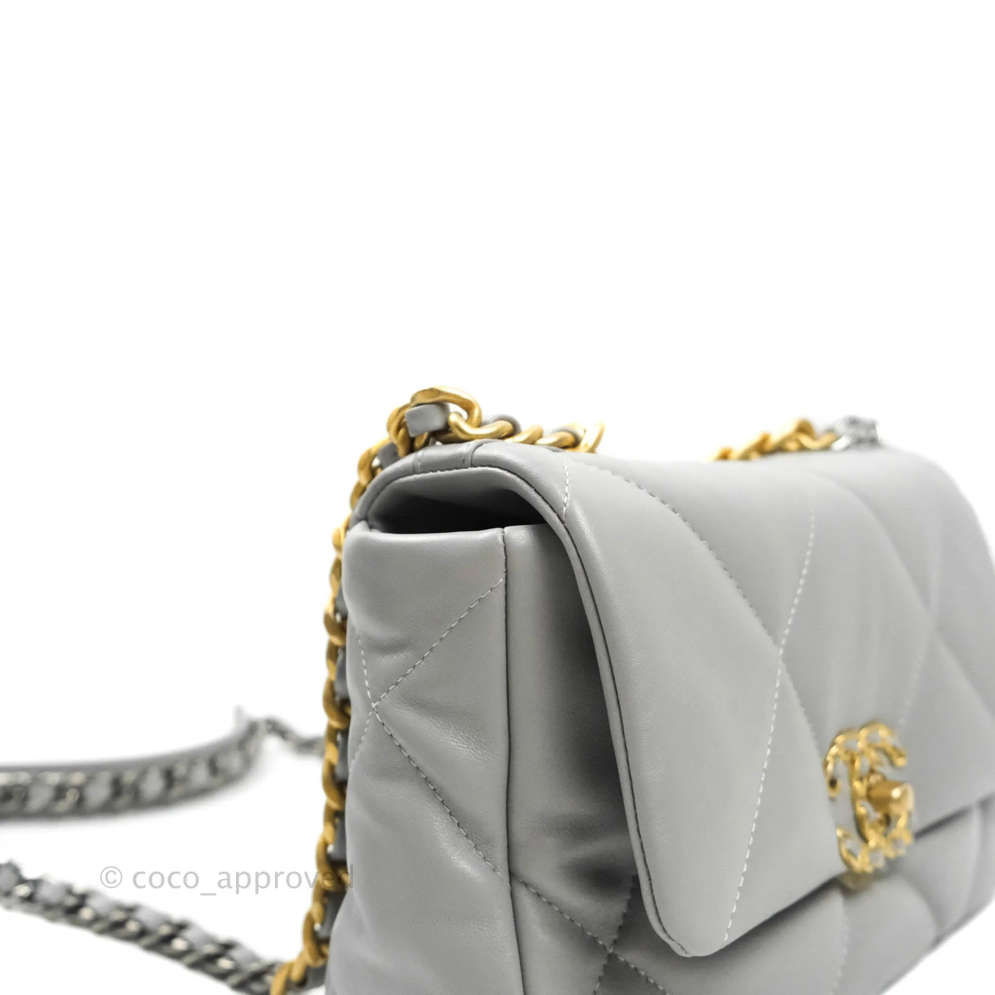 Chanel 19 Small Grey Mixed Hardware 21B