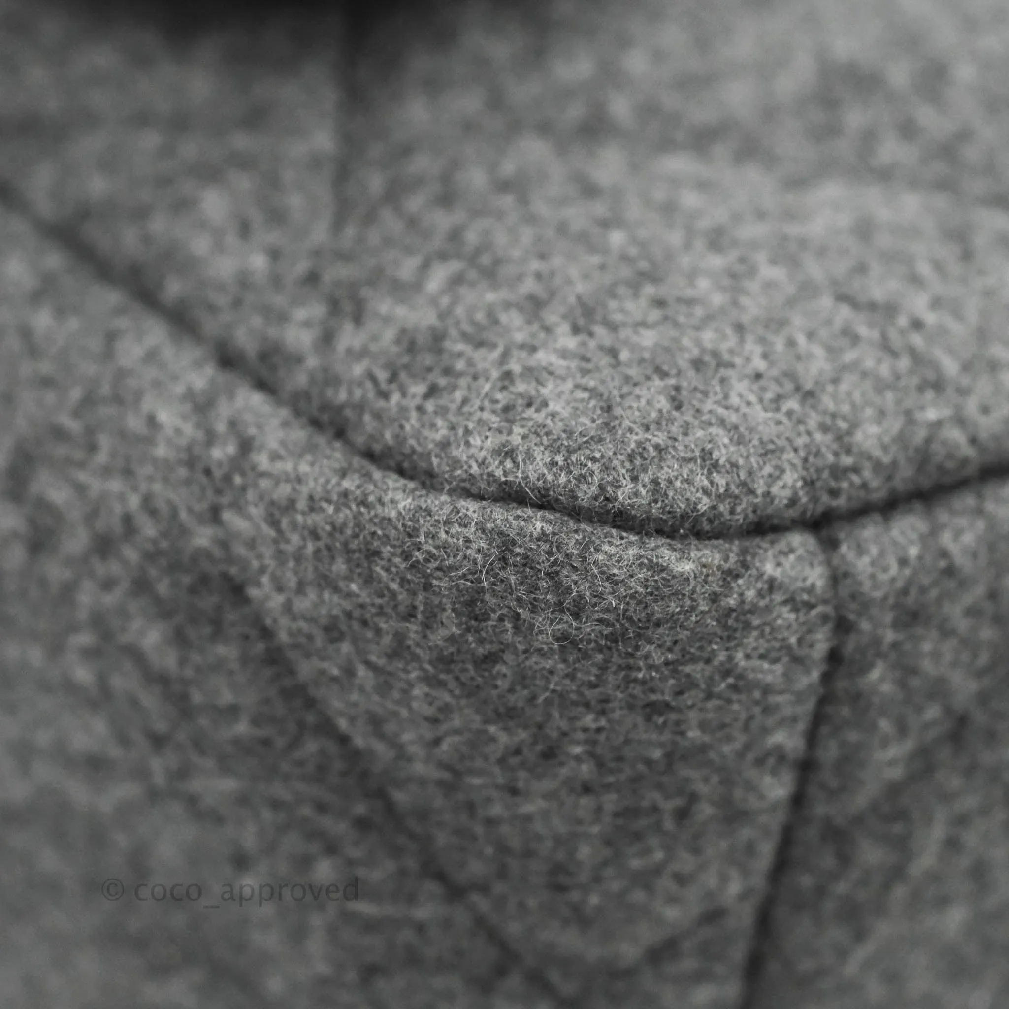 Chanel 19 Small Grey Wool Fabric Mixed Hardware