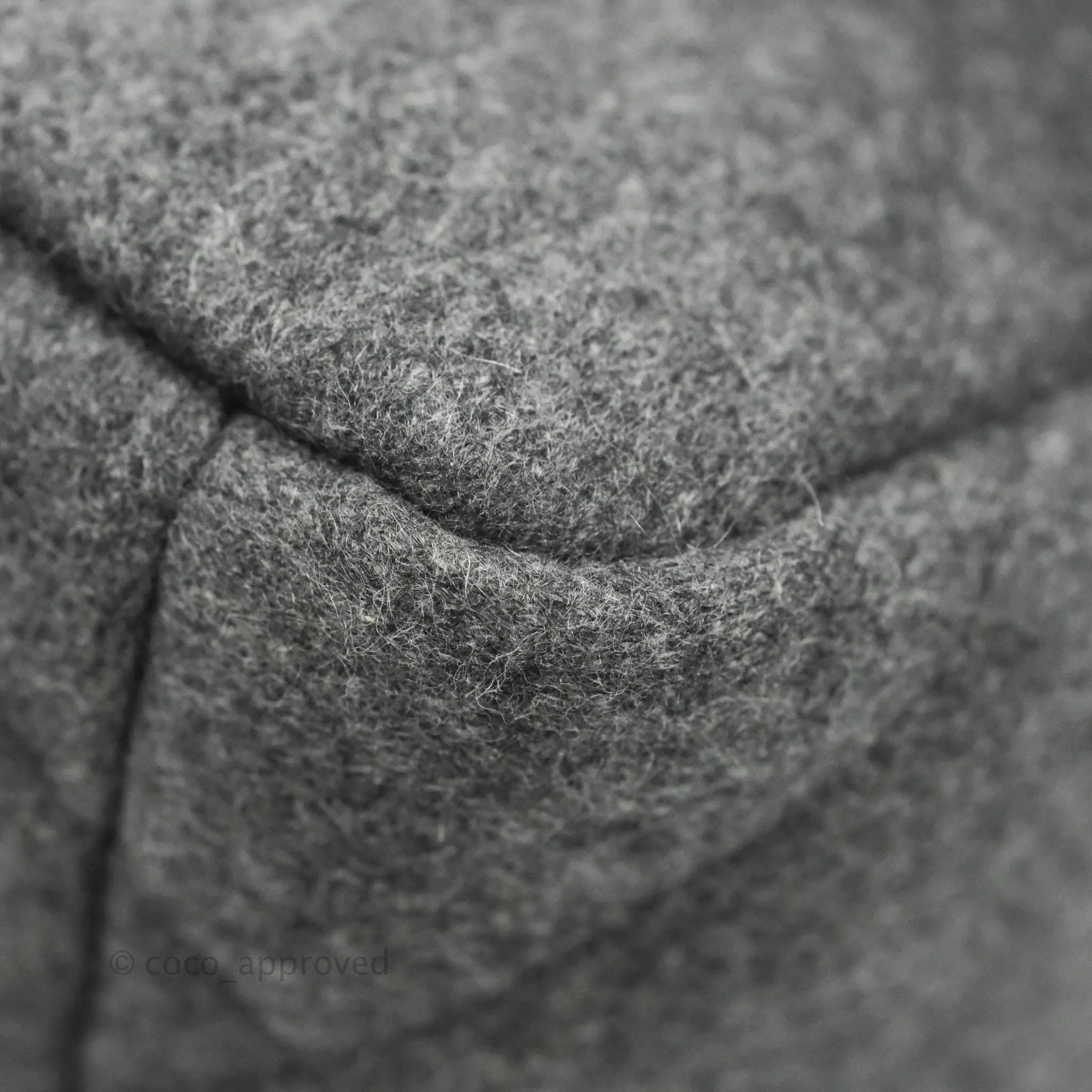Chanel 19 Small Grey Wool Fabric Mixed Hardware