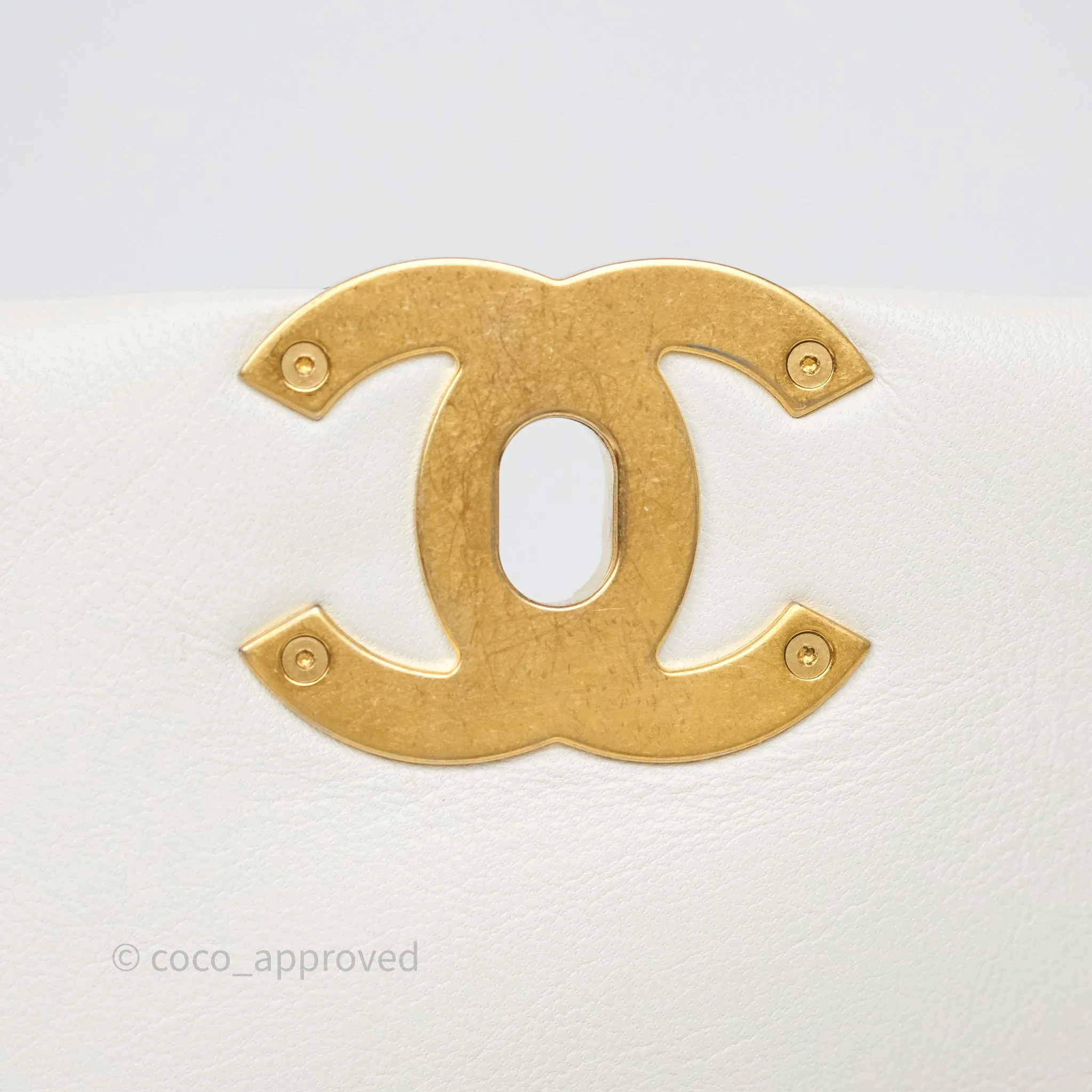 Chanel 19 Small Ivory Mixed Hardware