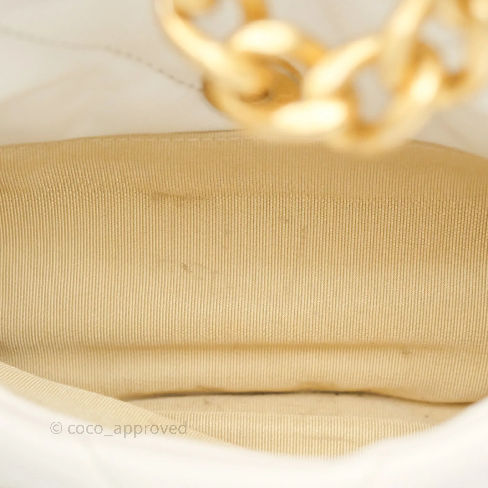 Chanel 19 Small Ivory Mixed Hardware