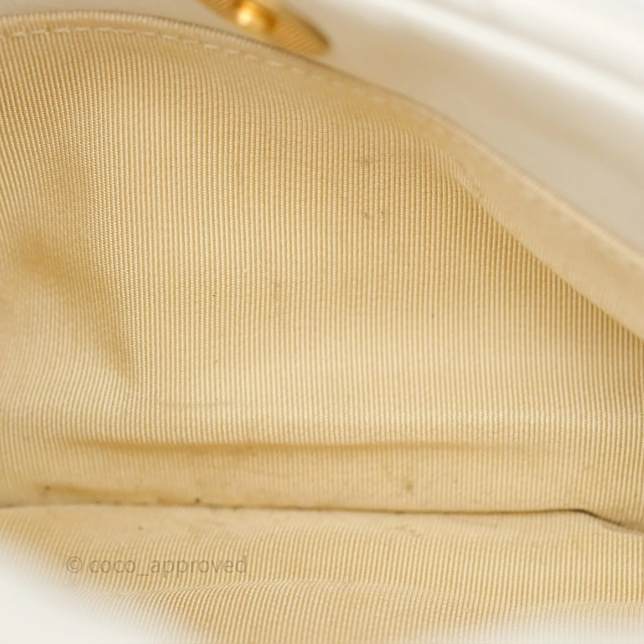 Chanel 19 Small Ivory Mixed Hardware