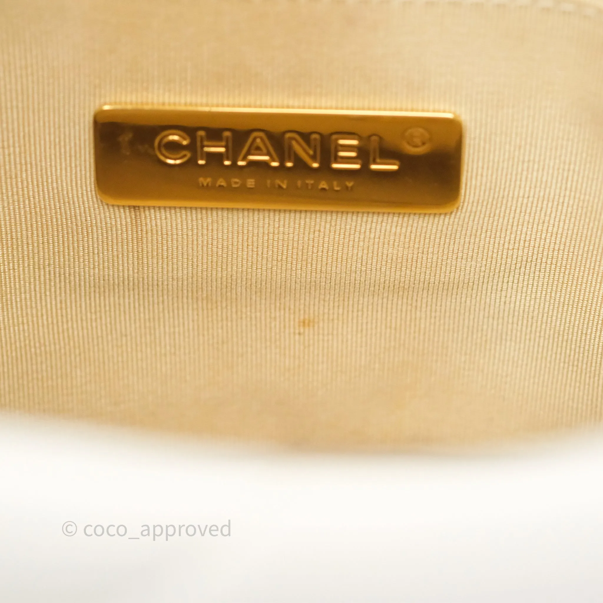 Chanel 19 Small Ivory Mixed Hardware