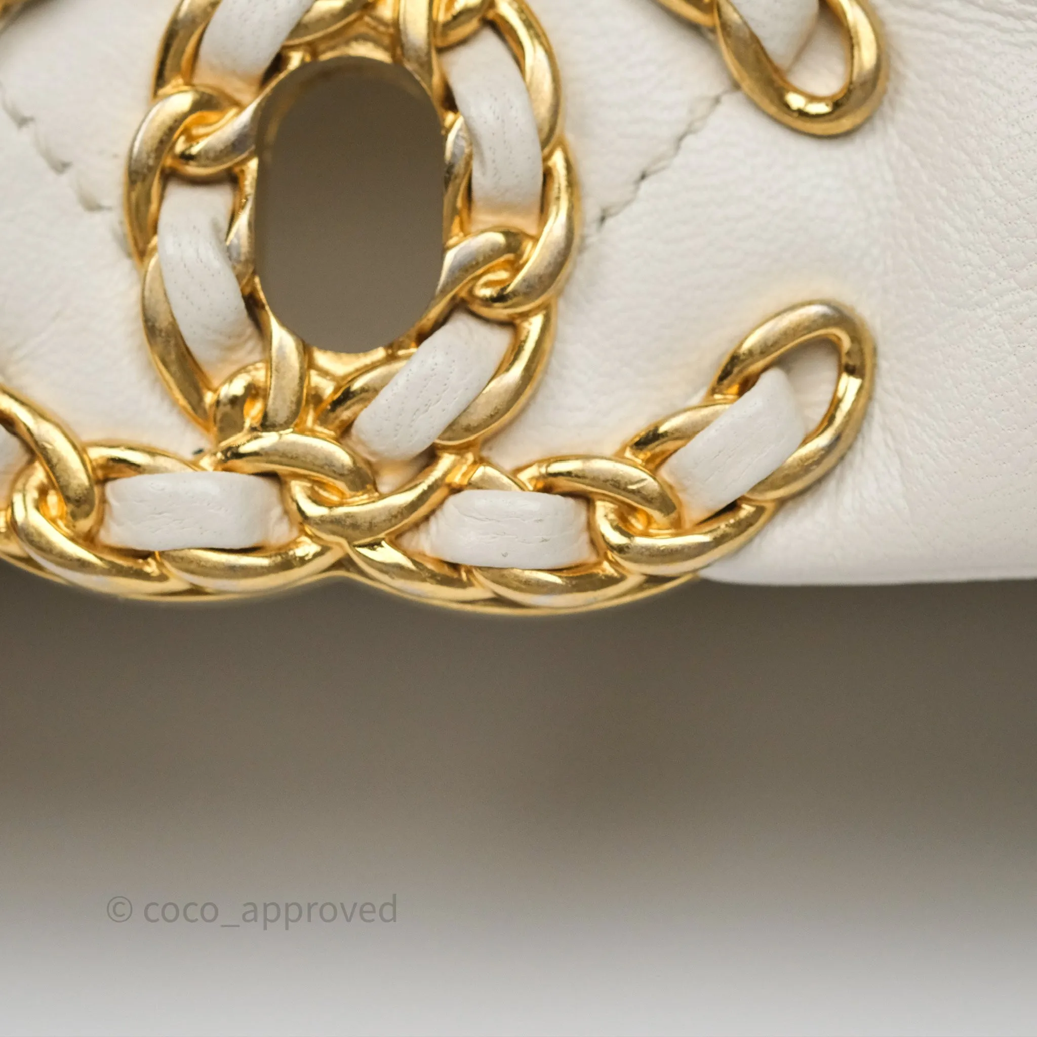 Chanel 19 Small Ivory Mixed Hardware