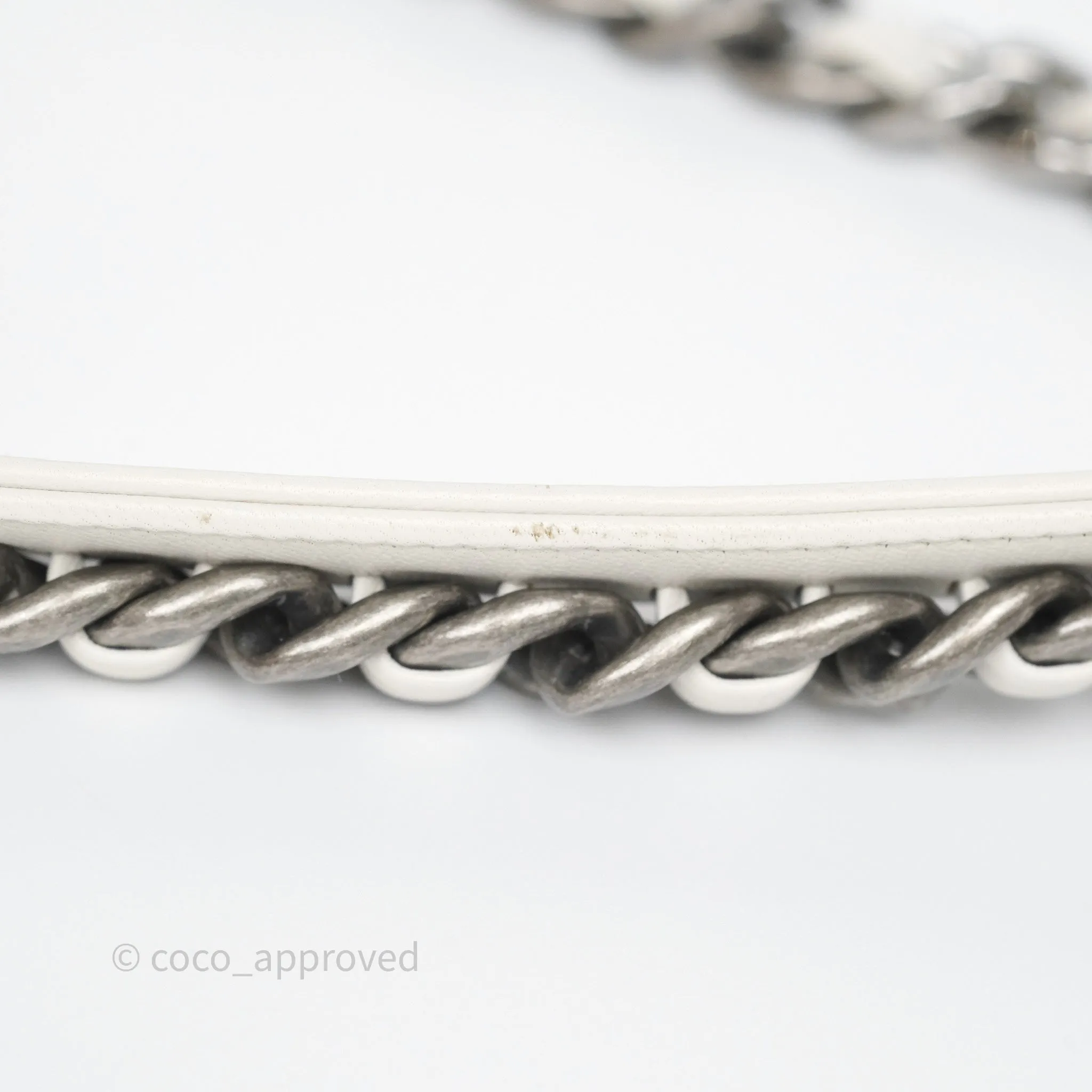 Chanel 19 Small Ivory Mixed Hardware