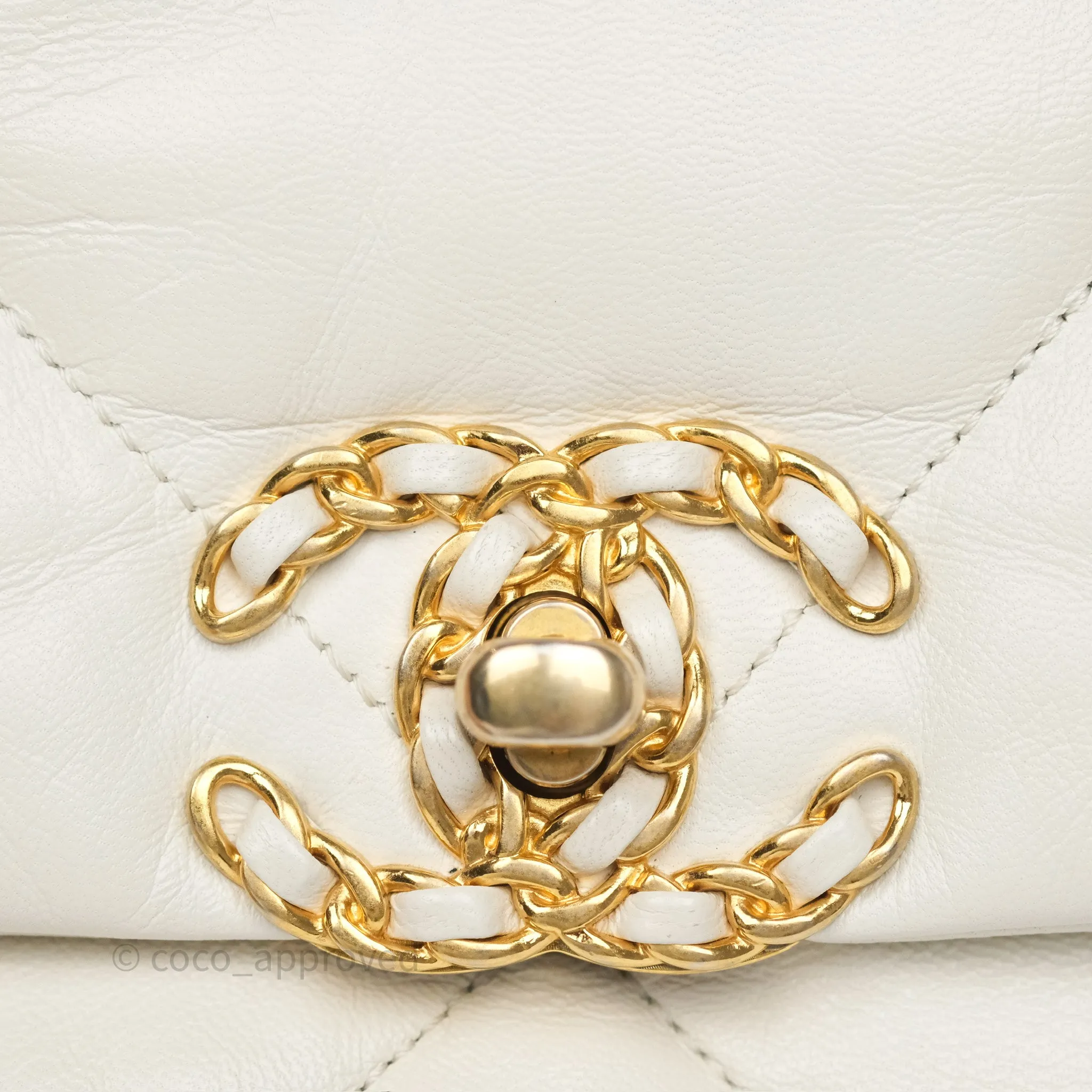 Chanel 19 Small Ivory Mixed Hardware