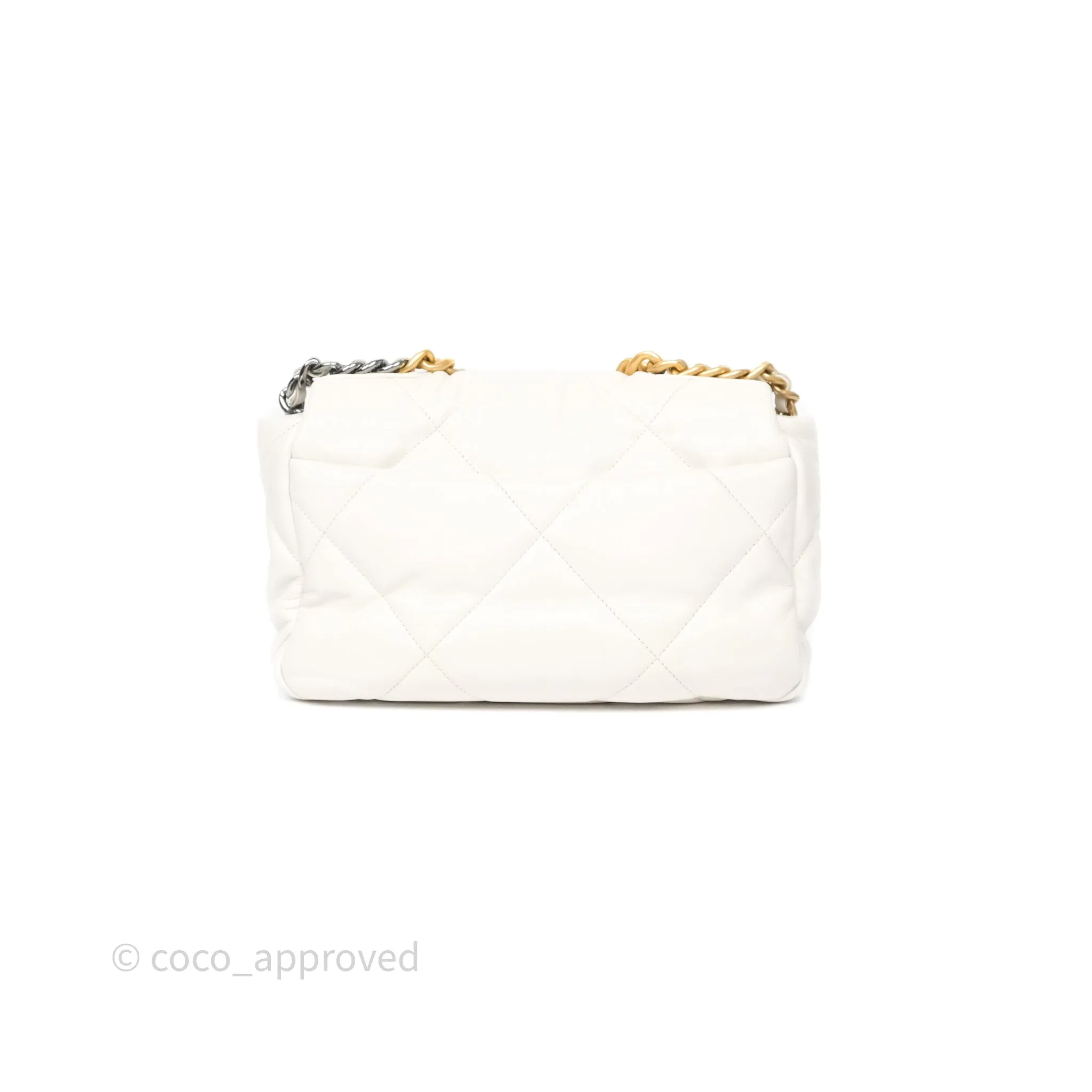 Chanel 19 Small Ivory Mixed Hardware