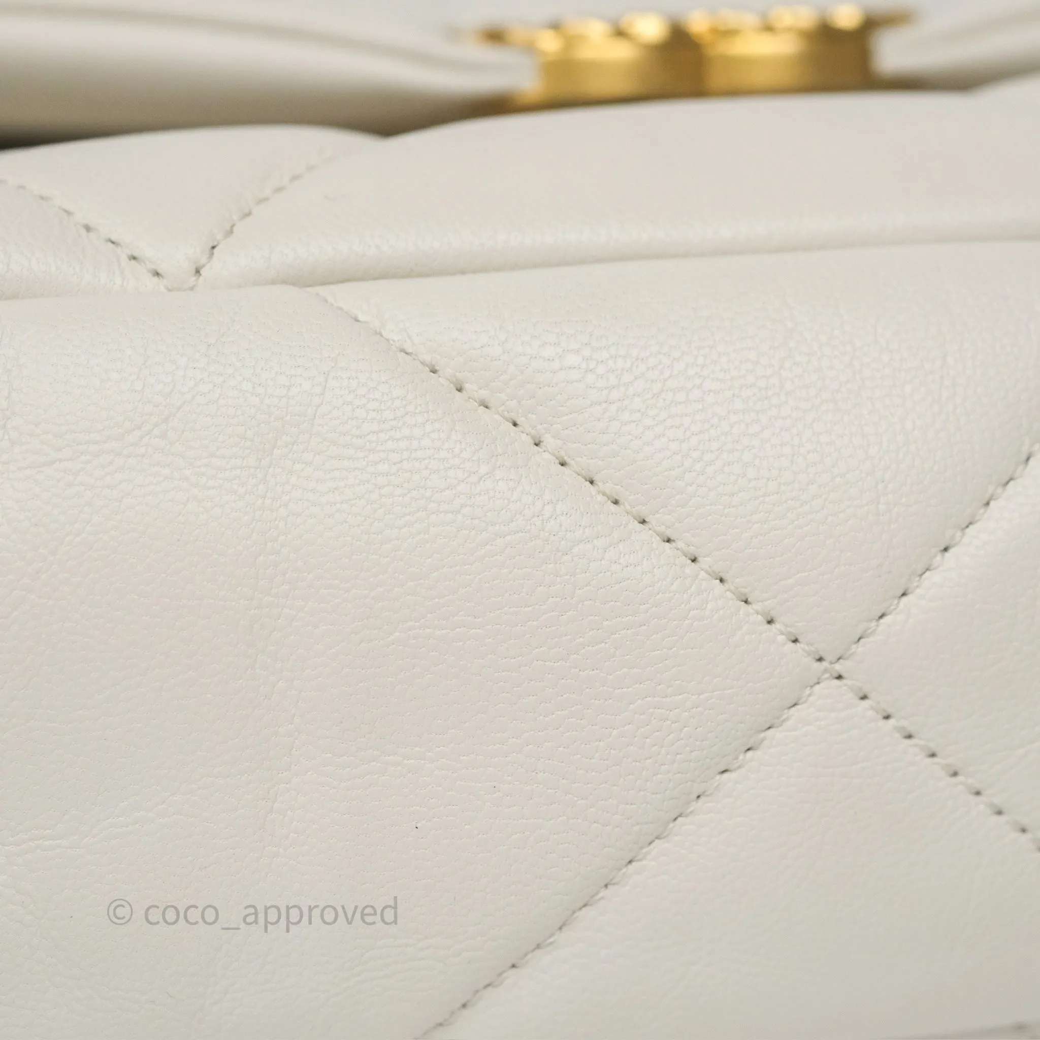 Chanel 19 Small Ivory Mixed Hardware