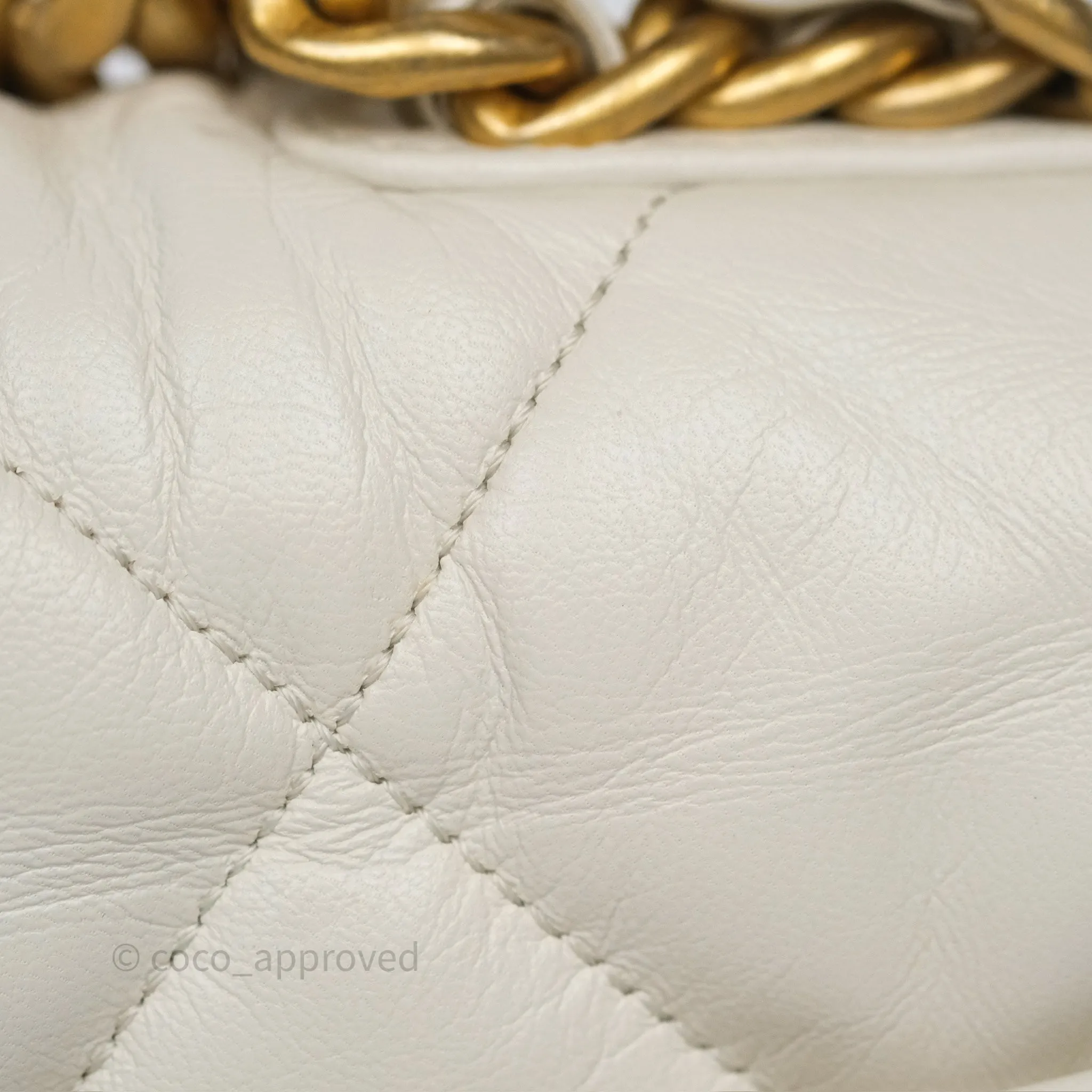 Chanel 19 Small Ivory Mixed Hardware