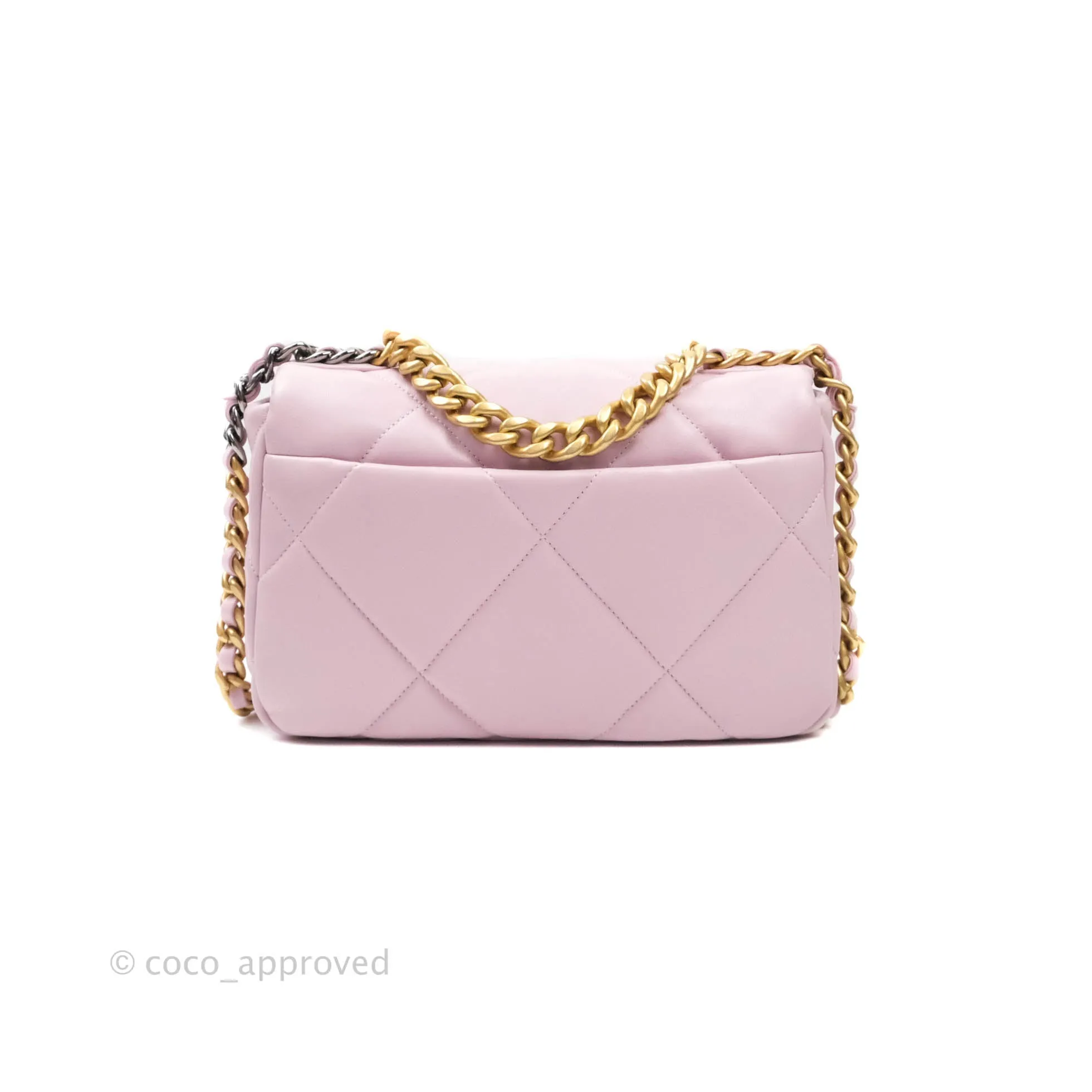 Chanel 19 Small Lilac Rose Claire Mixed Hardware