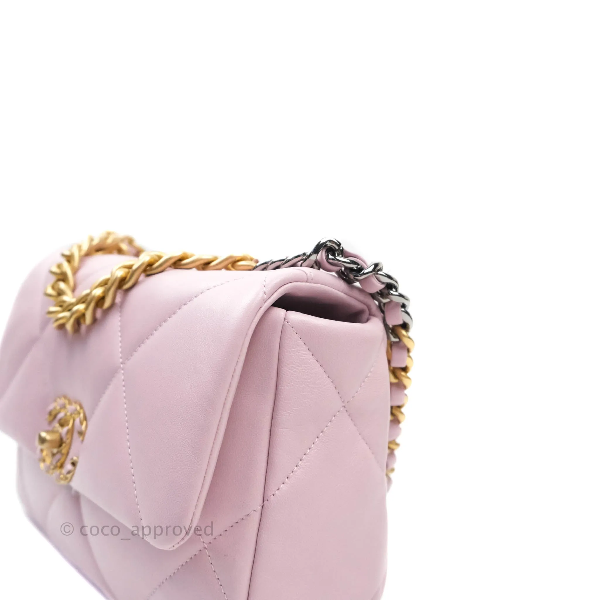 Chanel 19 Small Lilac Rose Claire Mixed Hardware