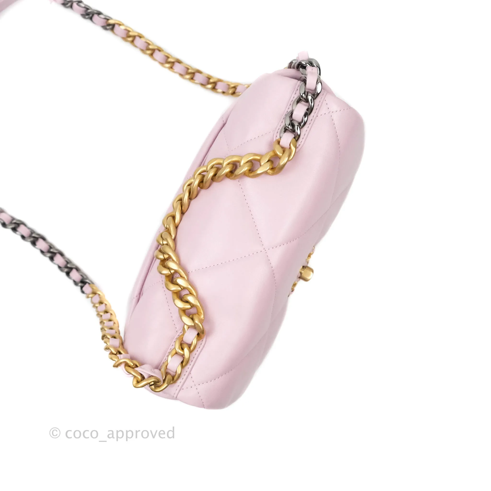 Chanel 19 Small Lilac Rose Claire Mixed Hardware